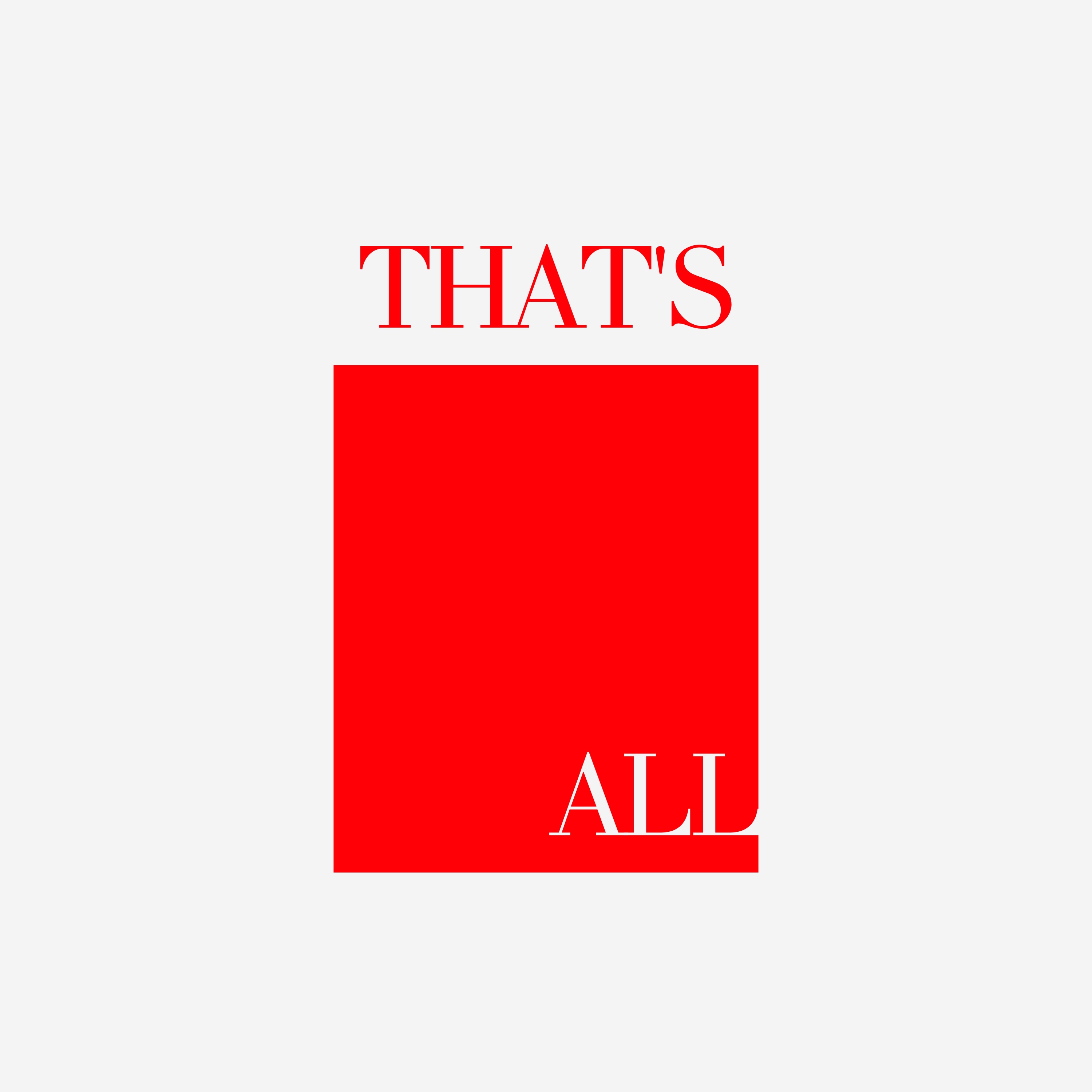 THAT\'S ALL