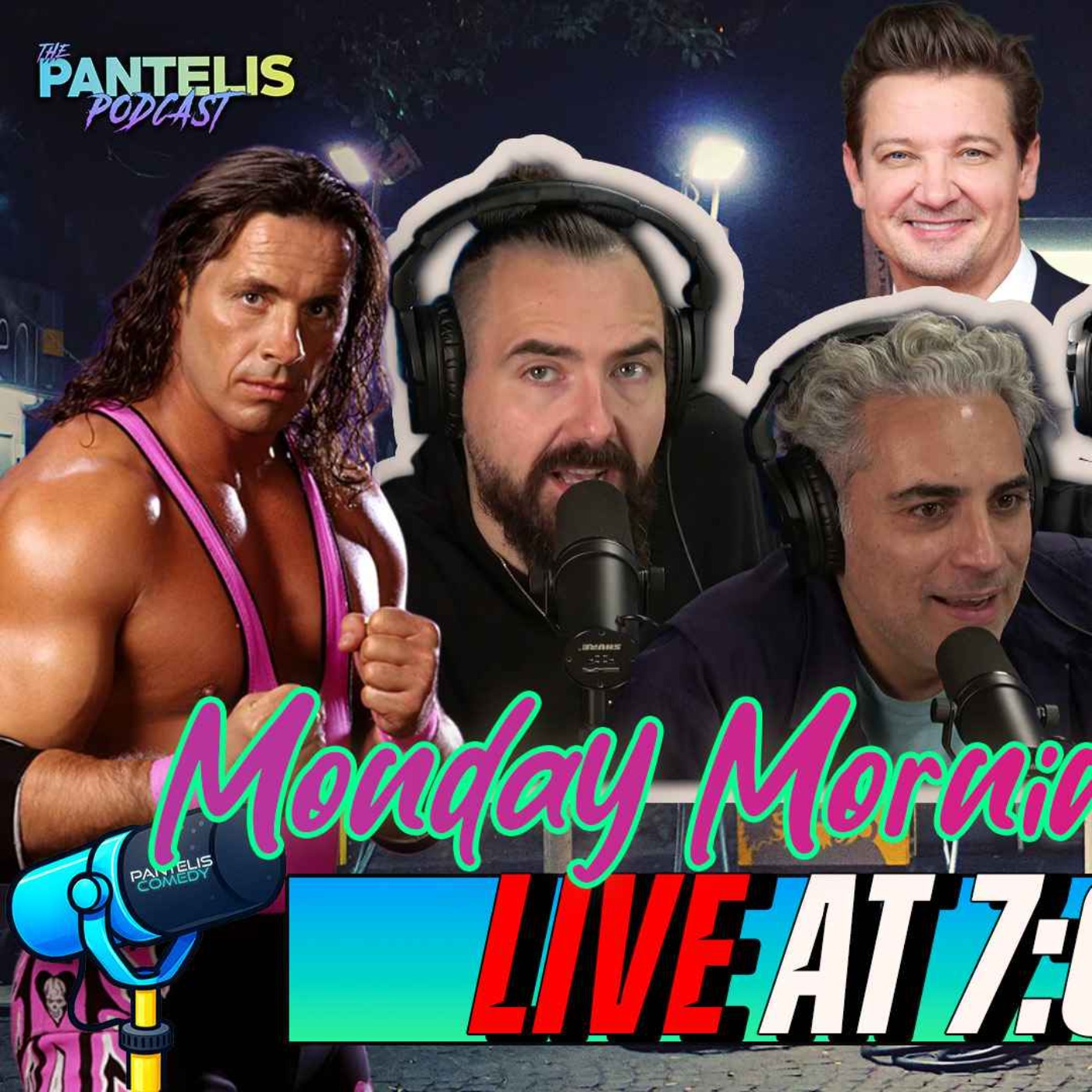 Bret Hart, Jeremy Renner and Bubbles Gets Canceled! episode artwork
