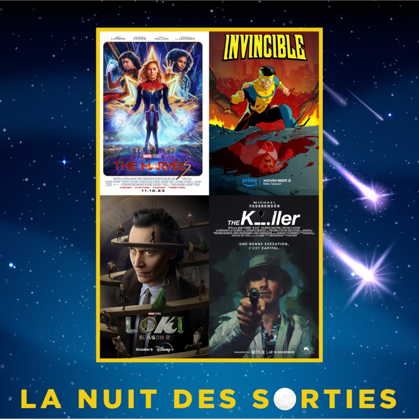 THE MARVELS, THE KILLER, LOKI, LA FIN DE LA GREVE DES ACTEURS episode artwork
