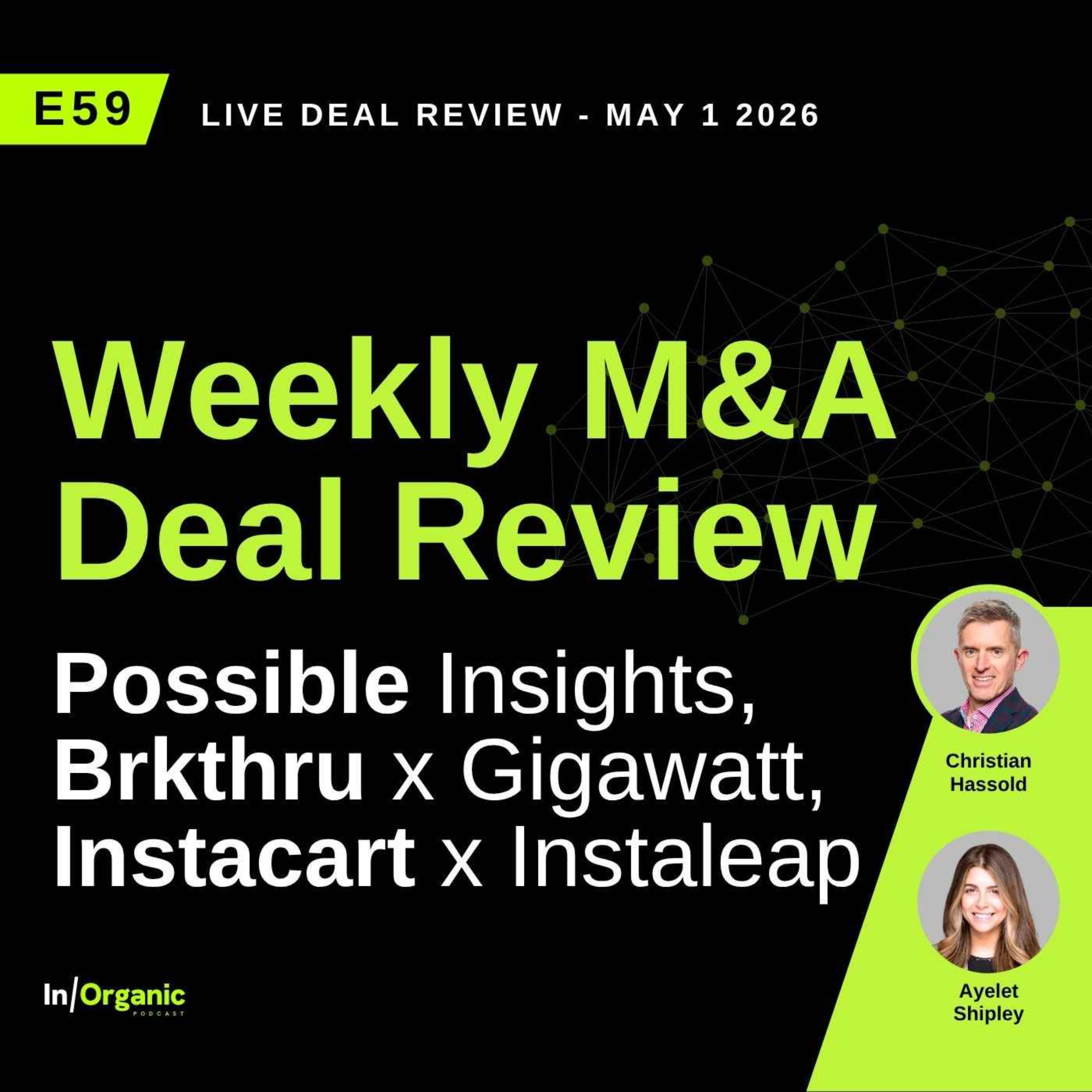 E59: A Mystery Strategic Buyer Is Coming for Independents, Brkthru's x Gigawatt & Instacart Deal episode artwork
