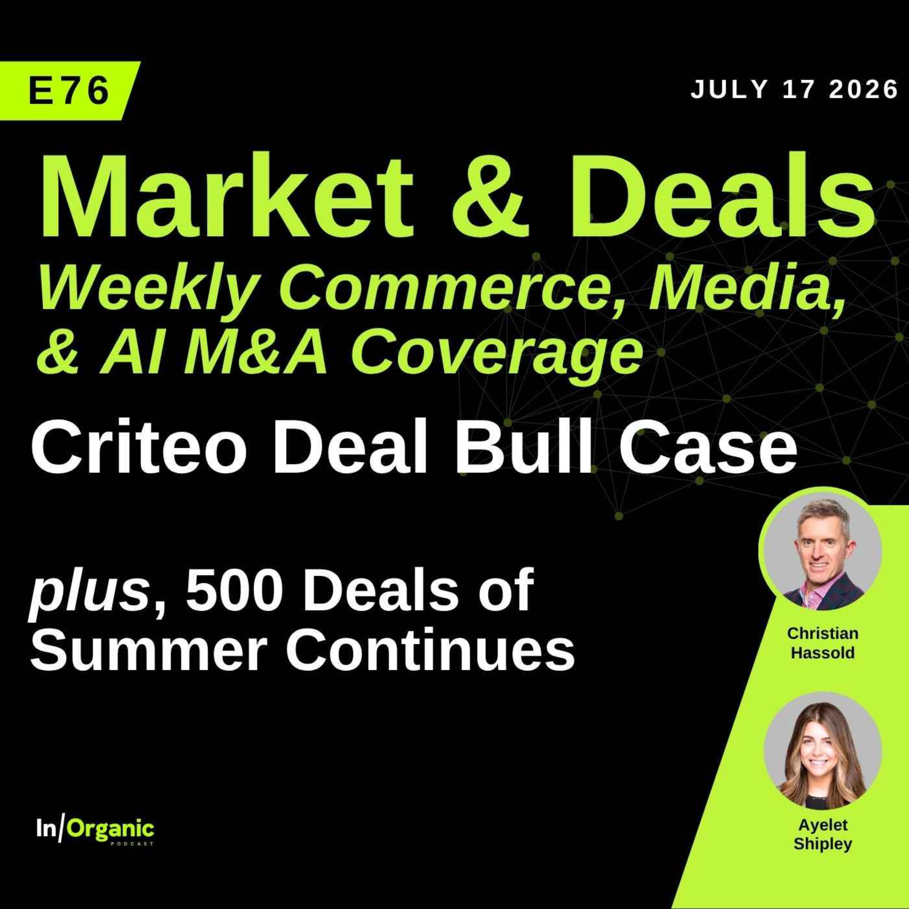 E76: We Got the Criteo Deal Wrong: Here's the $2.9B Deal I'd Actually Do episode artwork
