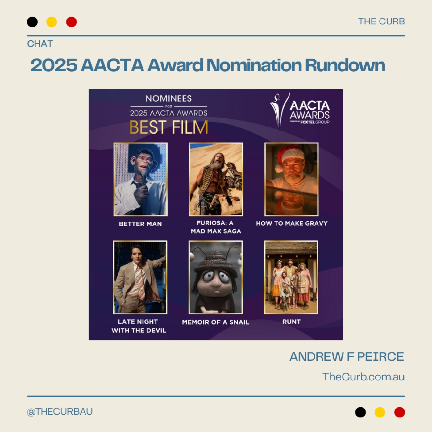 2025 AACTA Award Nomination Rundown