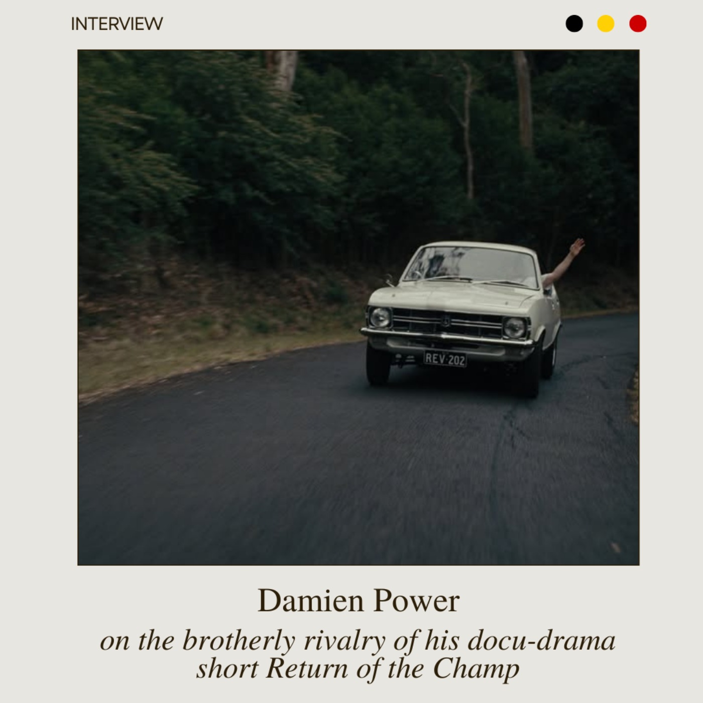 Damien Power on the brotherly rivalry of his docu-drama short Return of the Champ