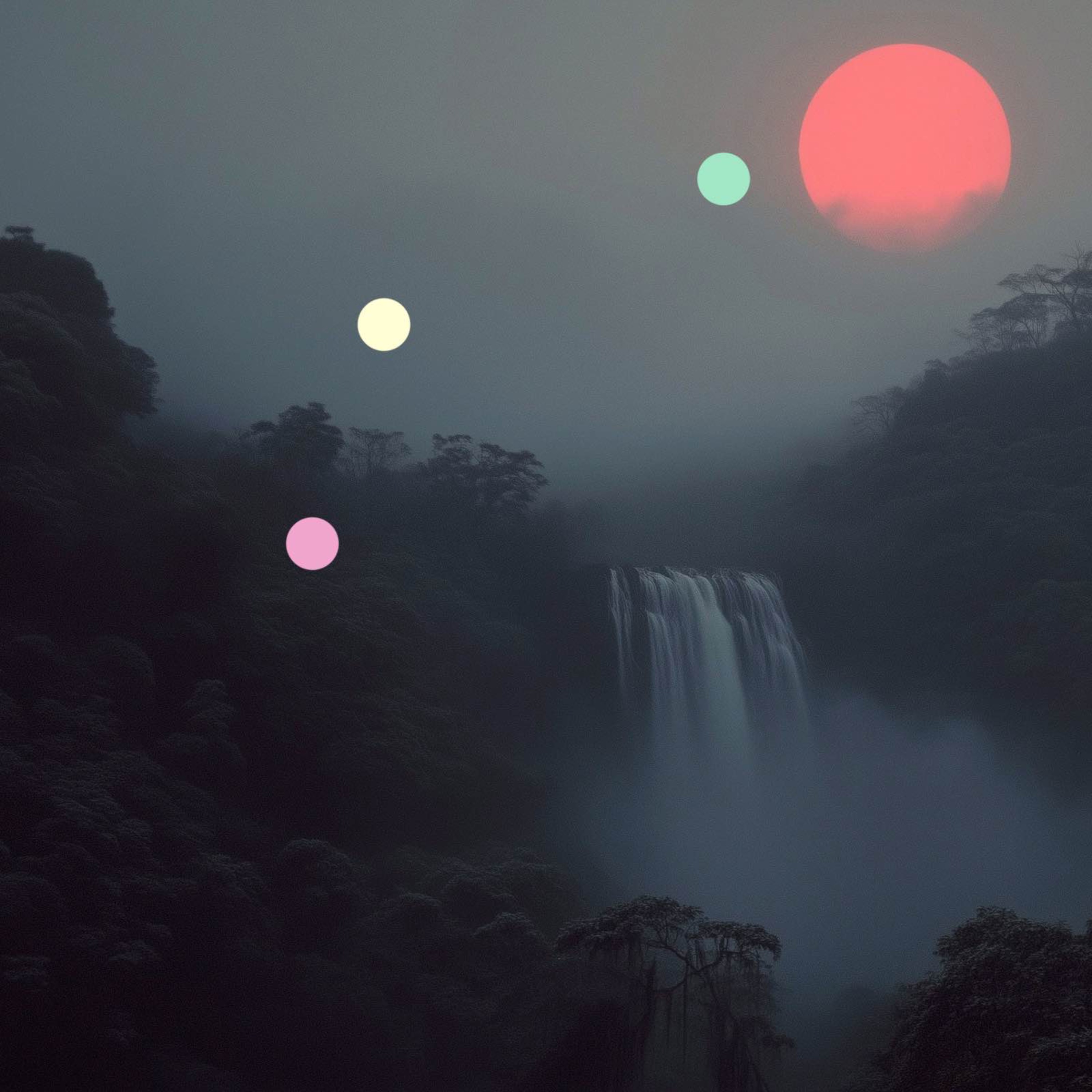 مظلة الغابة المطيرة عند الغسق | شلالات الشفق البعيدة والحياة البرية