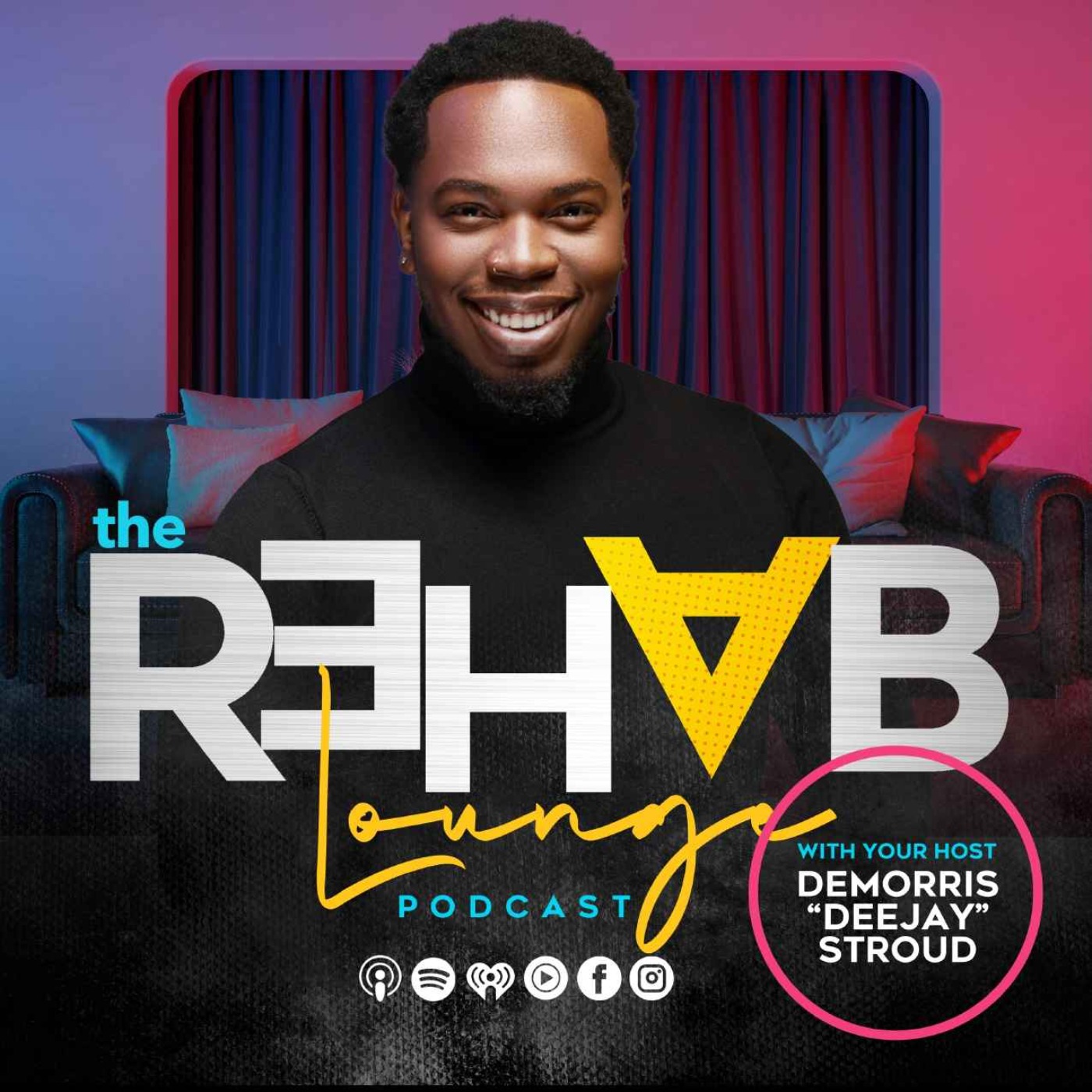 The Rehab Lounge. podcast artwork