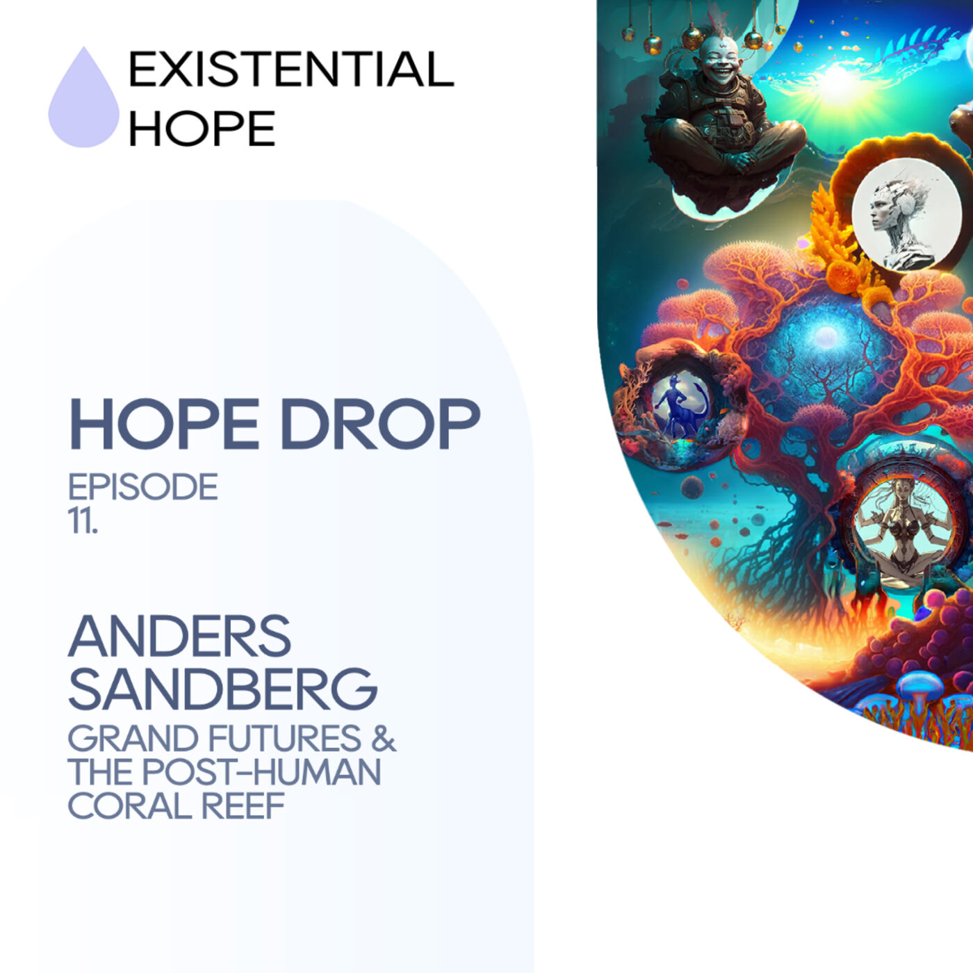 cover art for Existential Hope Podcast: Anders Sandberg | Grand Futures & The Post-Human Coral Reef