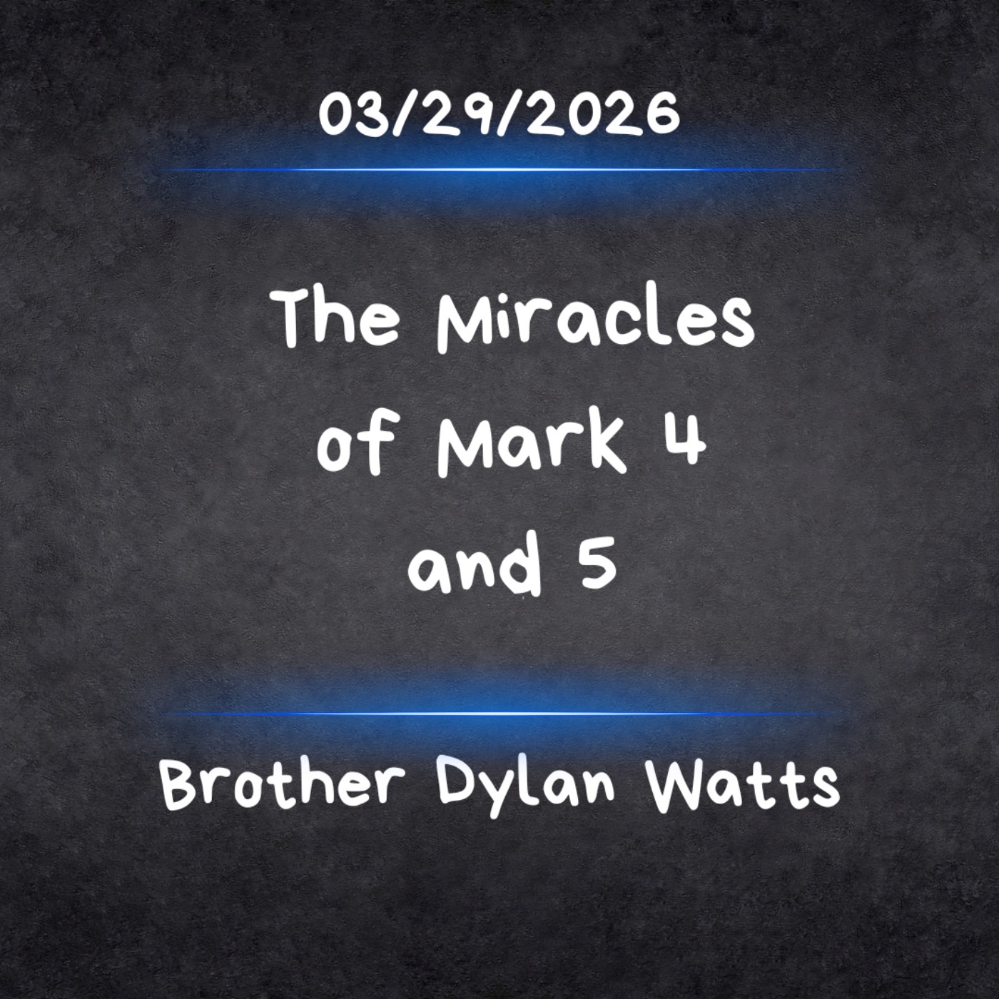 The Miracles of Mark 4 and 5 episode artwork