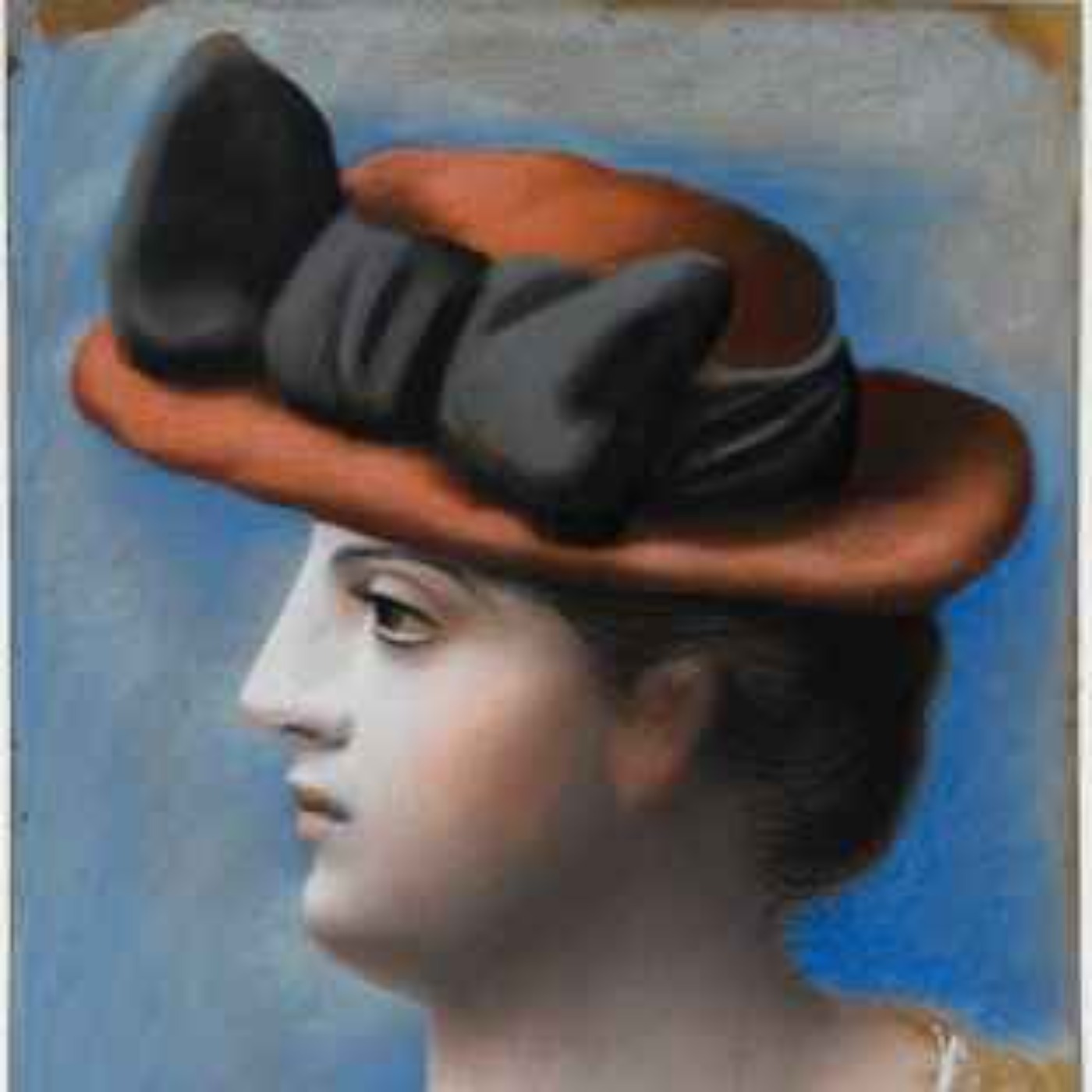 5. Pastels - Jeune femme au chapeau rouge