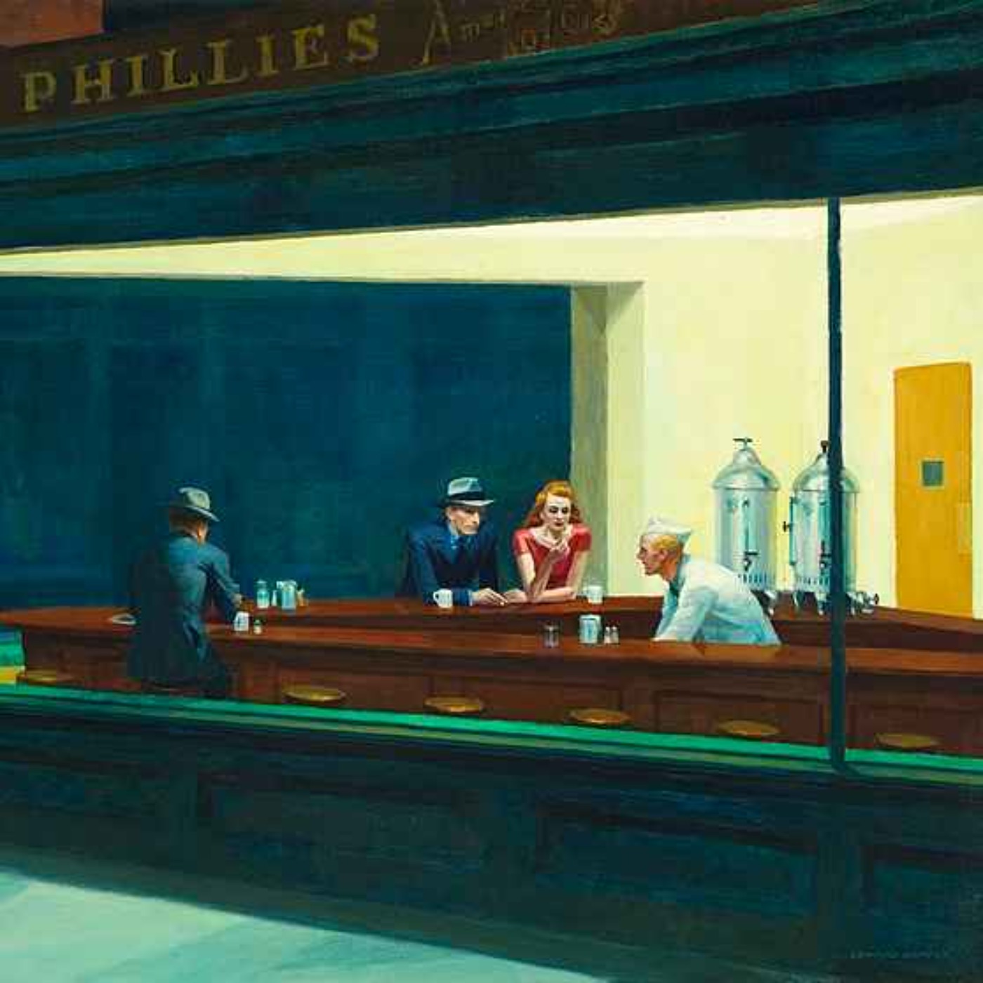 Edward Hopper Nighthawks episode artwork