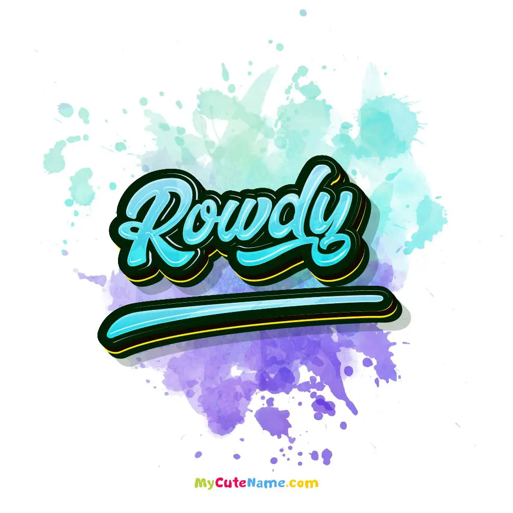 Rowdy meaning episode artwork