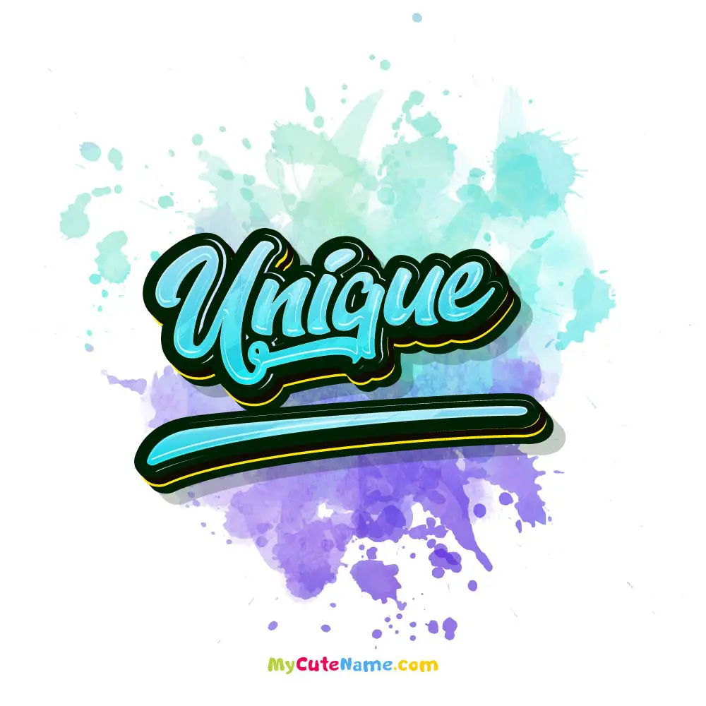 Unique meaning episode artwork