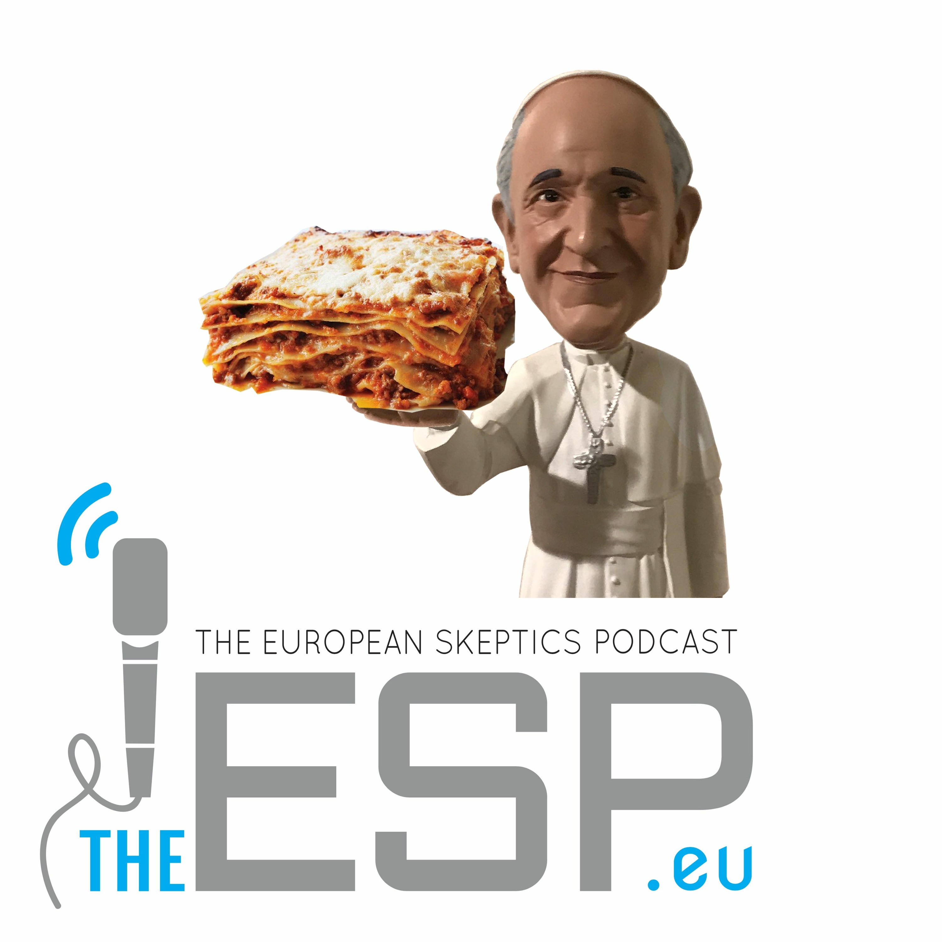 TheESP - Ep. #147 - Frankie eats lasagna, heroes of science comm & Spanish government fighting CAM - podcast episode cover