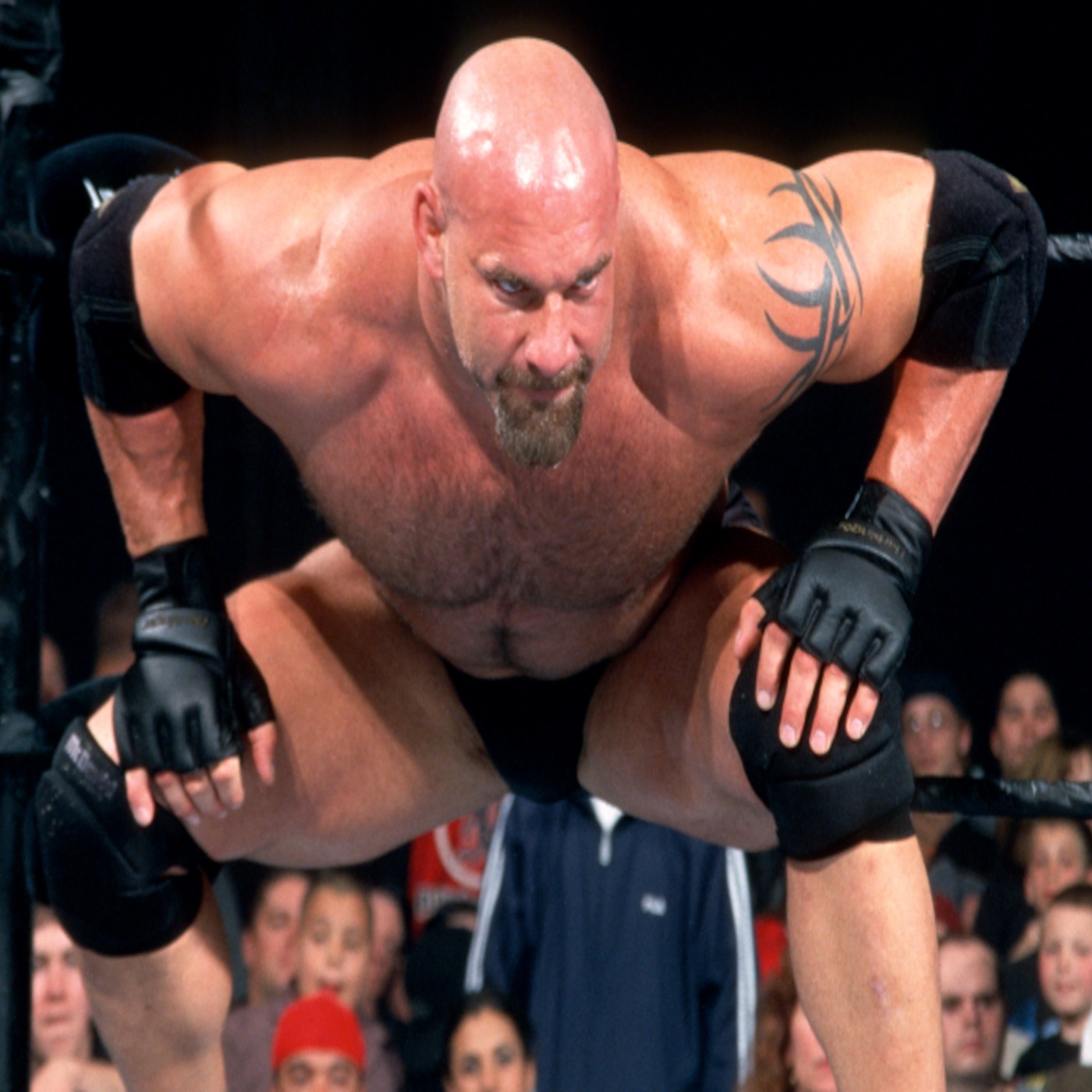 Goldberg on still wrestling, facing either John Cena, Roman Reigns or Riddle episode artwork