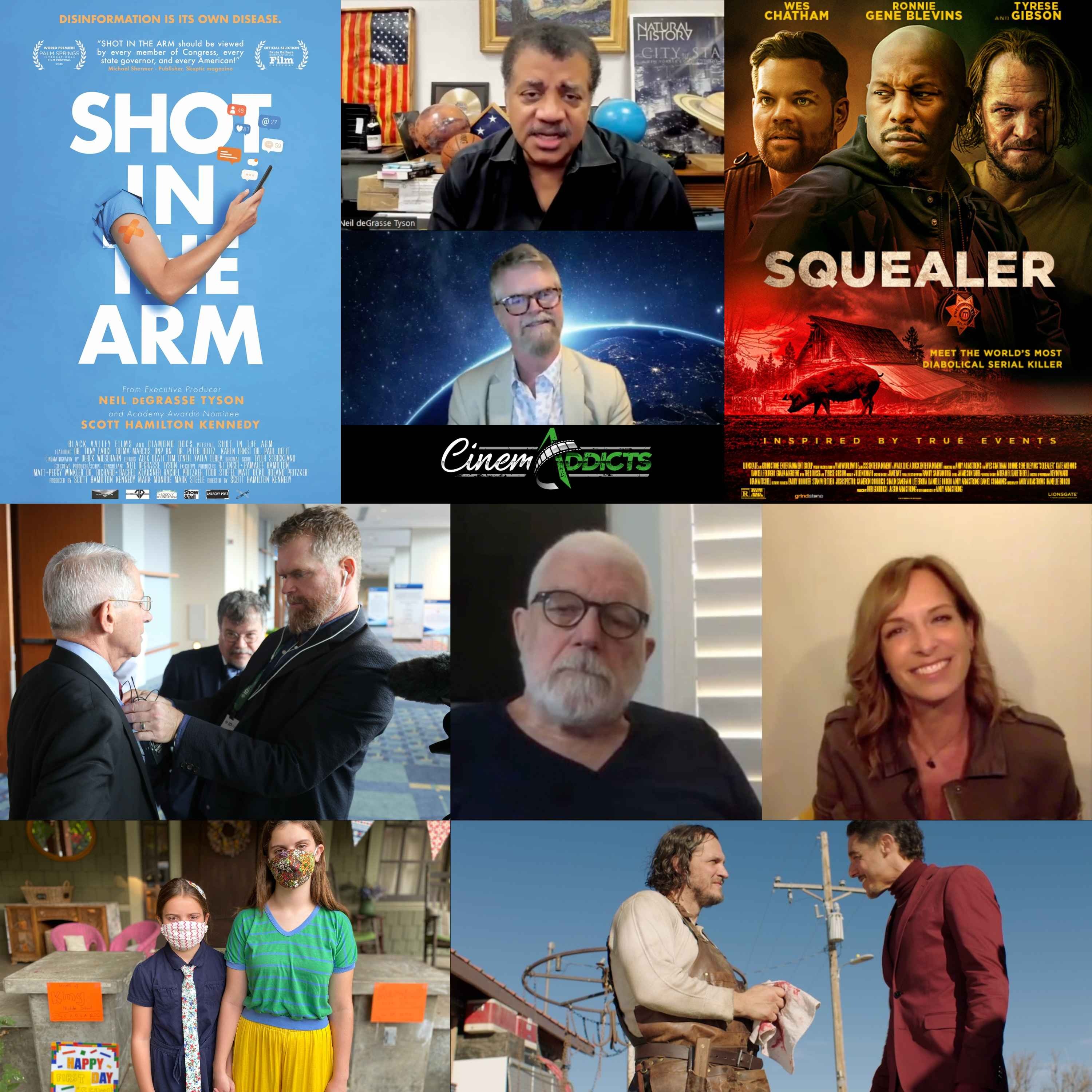 cover art for Interviews: Neil deGrasse Tyson, Scott Hamilton Kennedy, Shot in the Arm, Danielle Burgio, Andy Armstrong, Squealer