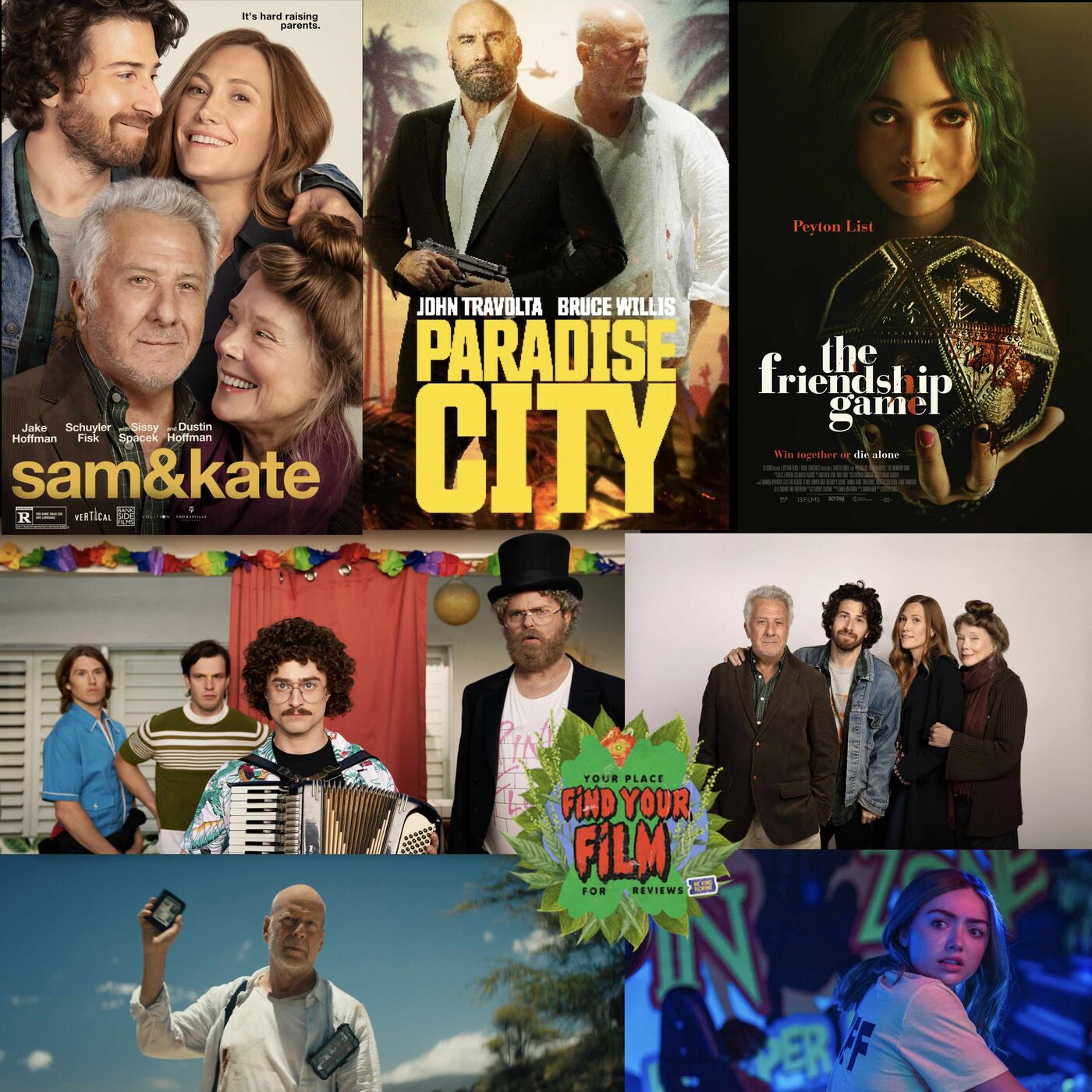 cover art for FYF 141: Sam & Kate, Paradise City, The Friendship Game, Weird: The Al Yankovic Story