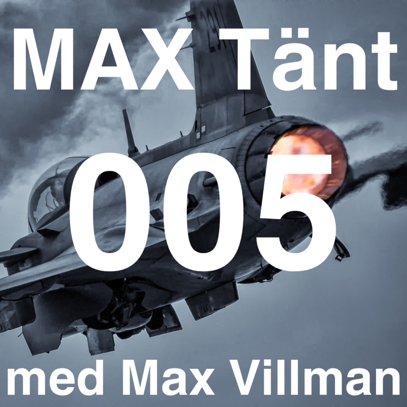 cover art for Max Tänt 005 - Libyen, Viggen och Gripen med stridspiloten Mikael Grev