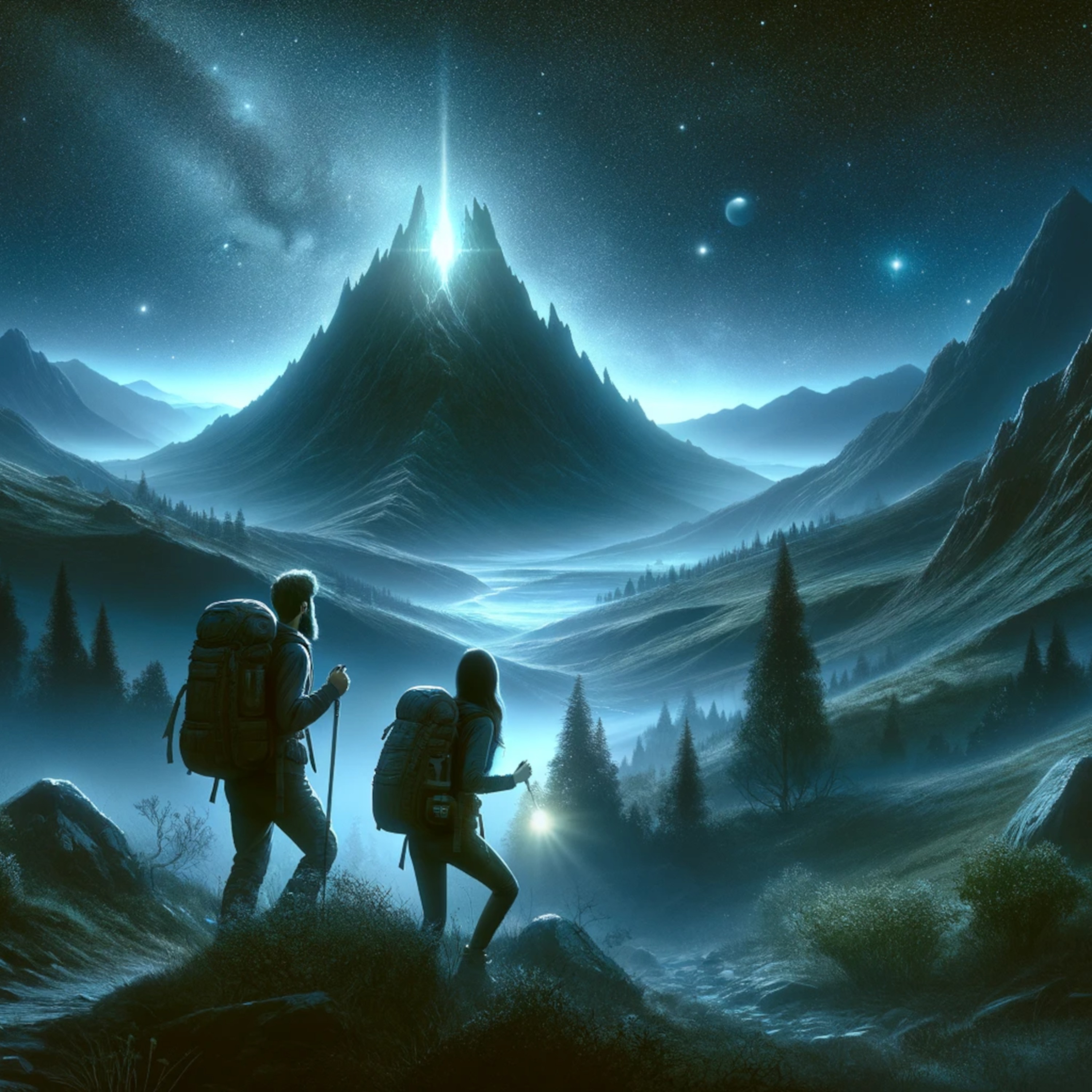 cover art for The Lights on Precipice Peak by Stephen Tall