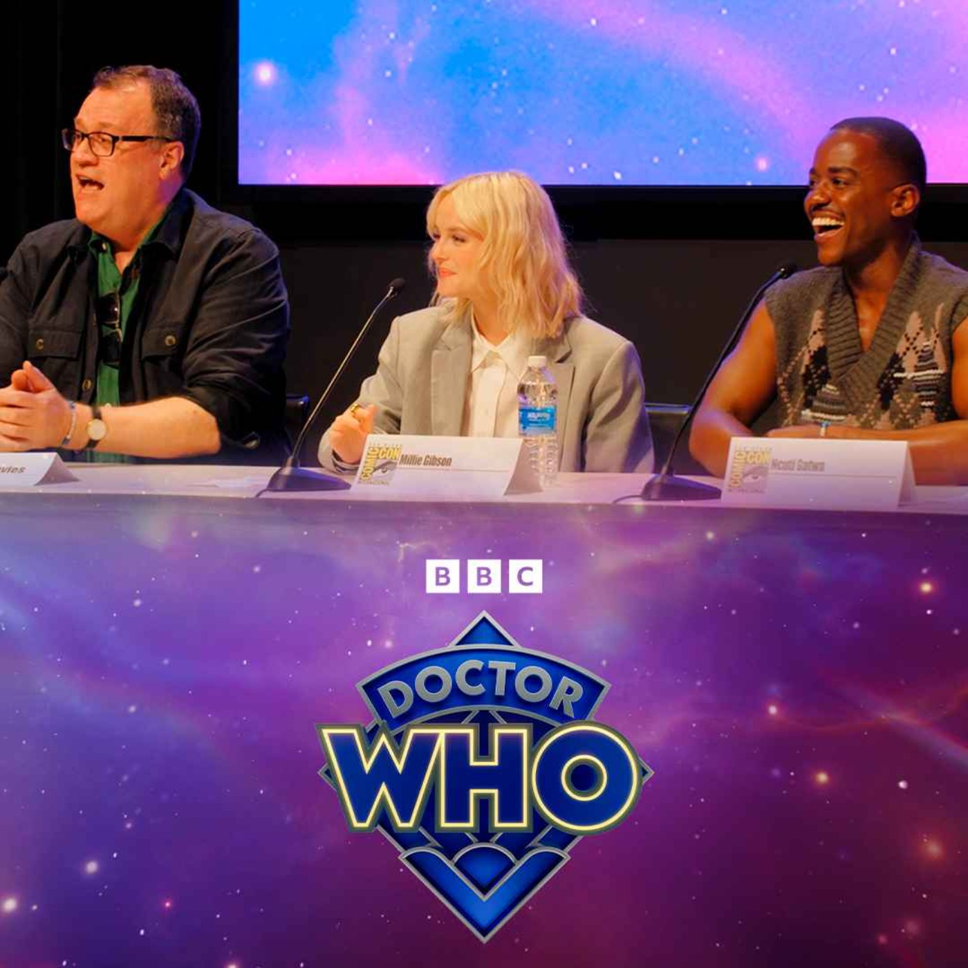 LIVE at SDCC with Ncuti Gatwa, Millie Gibson, Russell T Davies and Krystina Arielle!