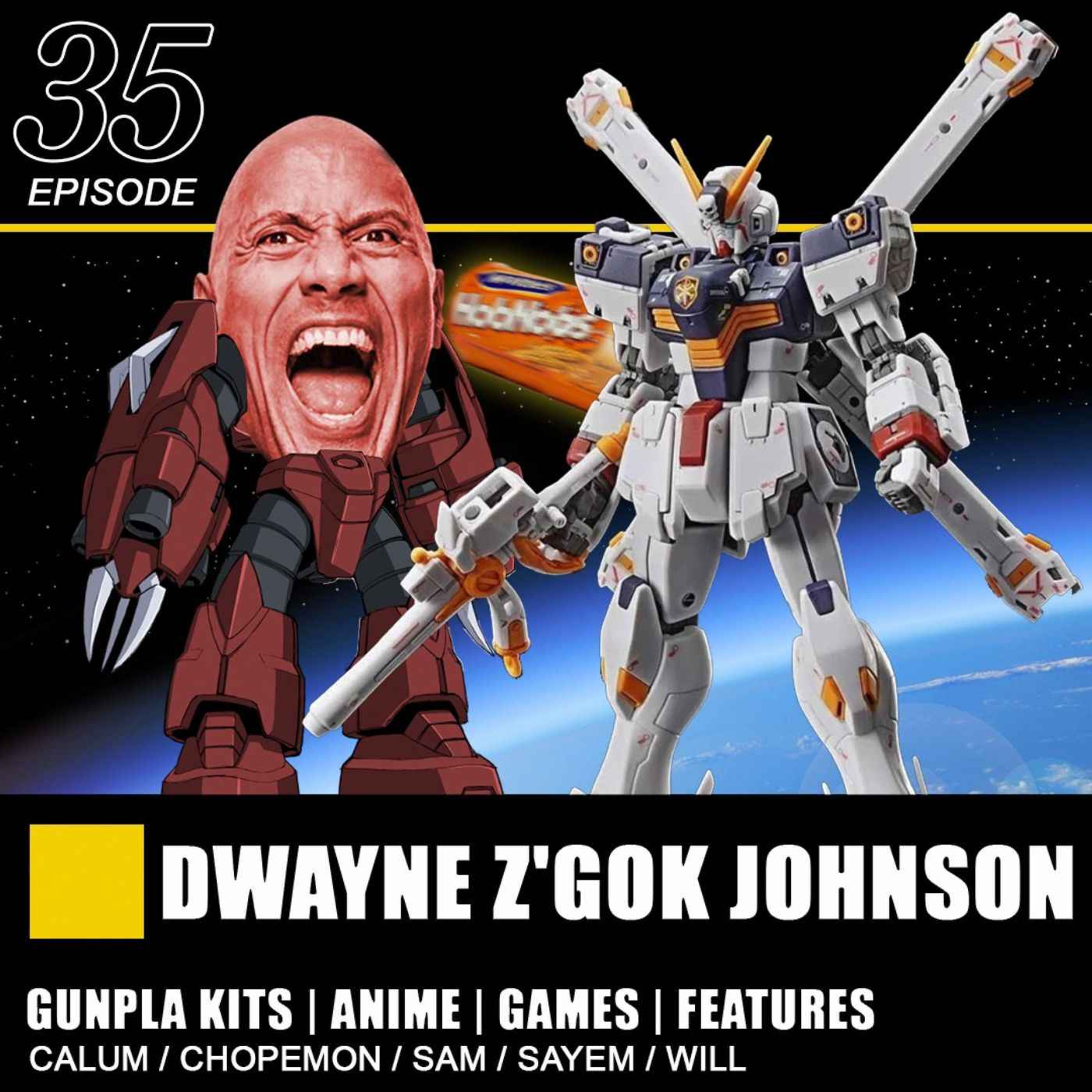 cover art for Episode 35 - Dwayne Z'Gok Johnson