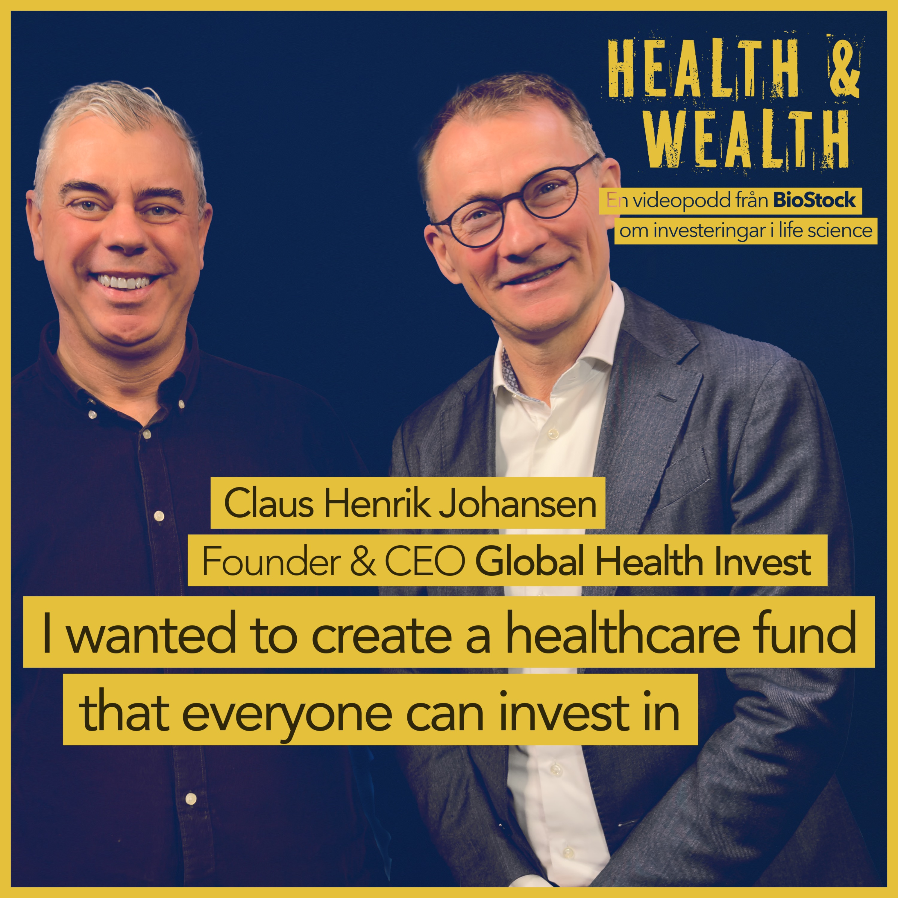 I wanted to create a healthcare fund that everyone can invest in episode artwork