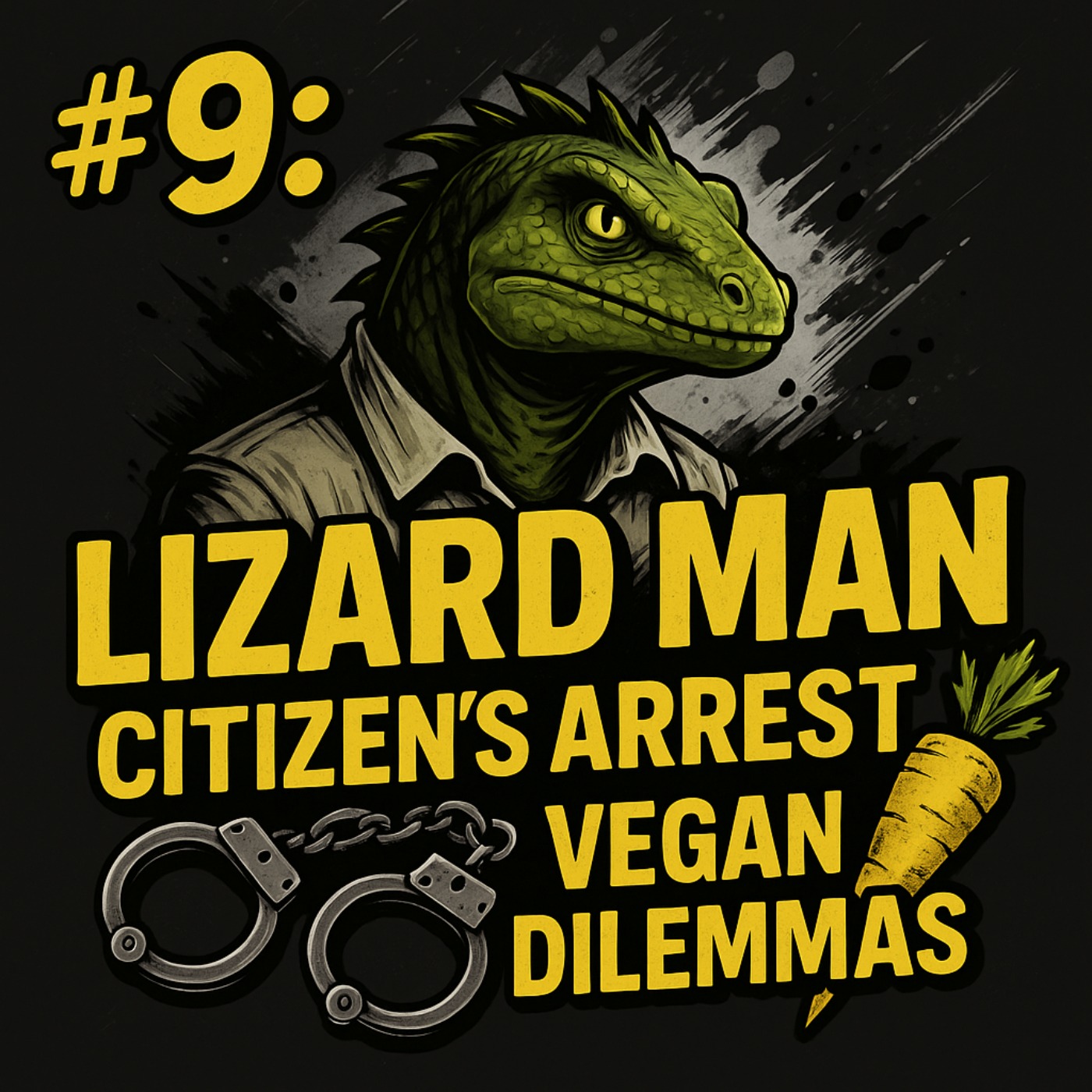 #9: Lizard Man, A Citizen's Arrest and Vegan Dilemmas! episode artwork