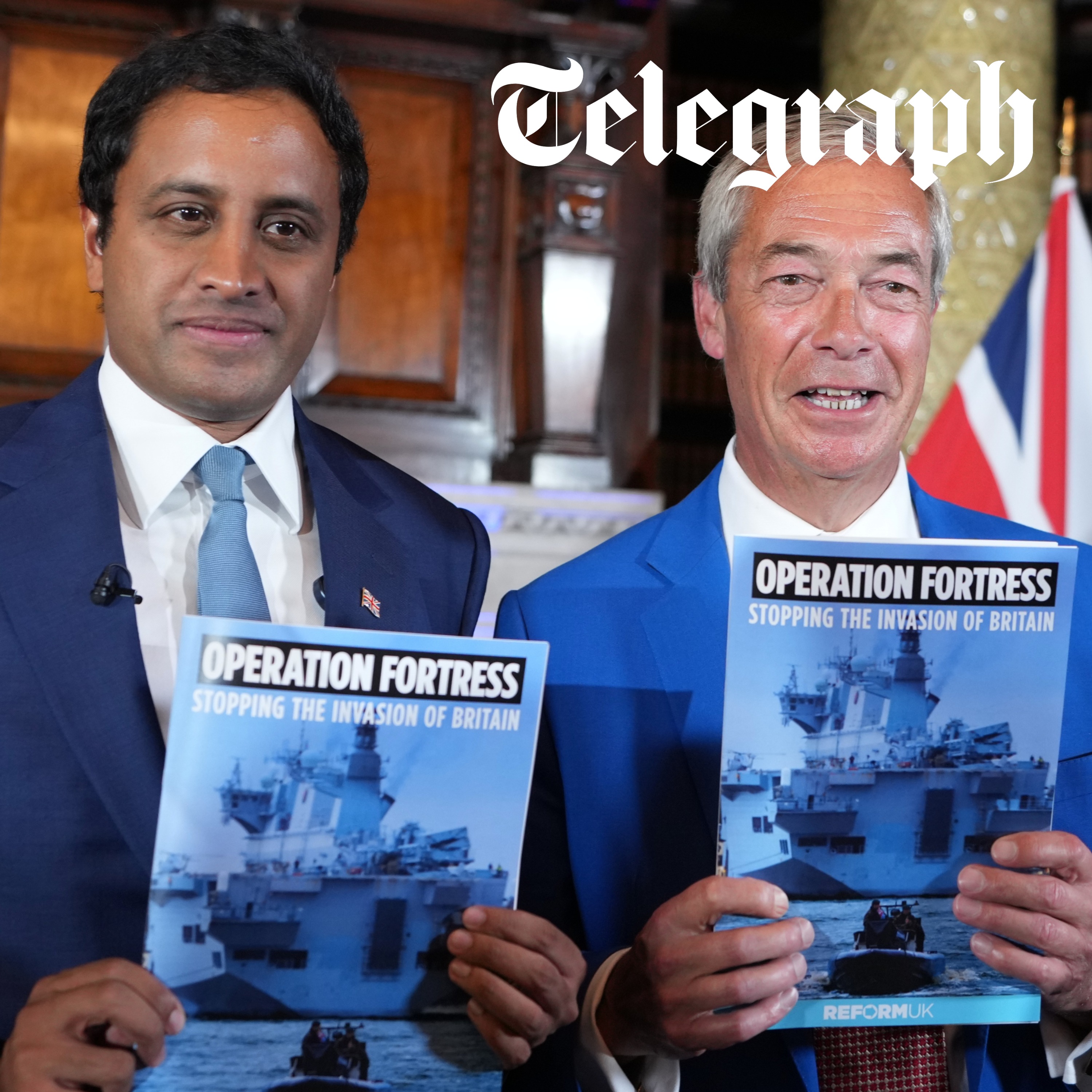 'Britain is being invaded': Reform says only the navy can stop the small boats now