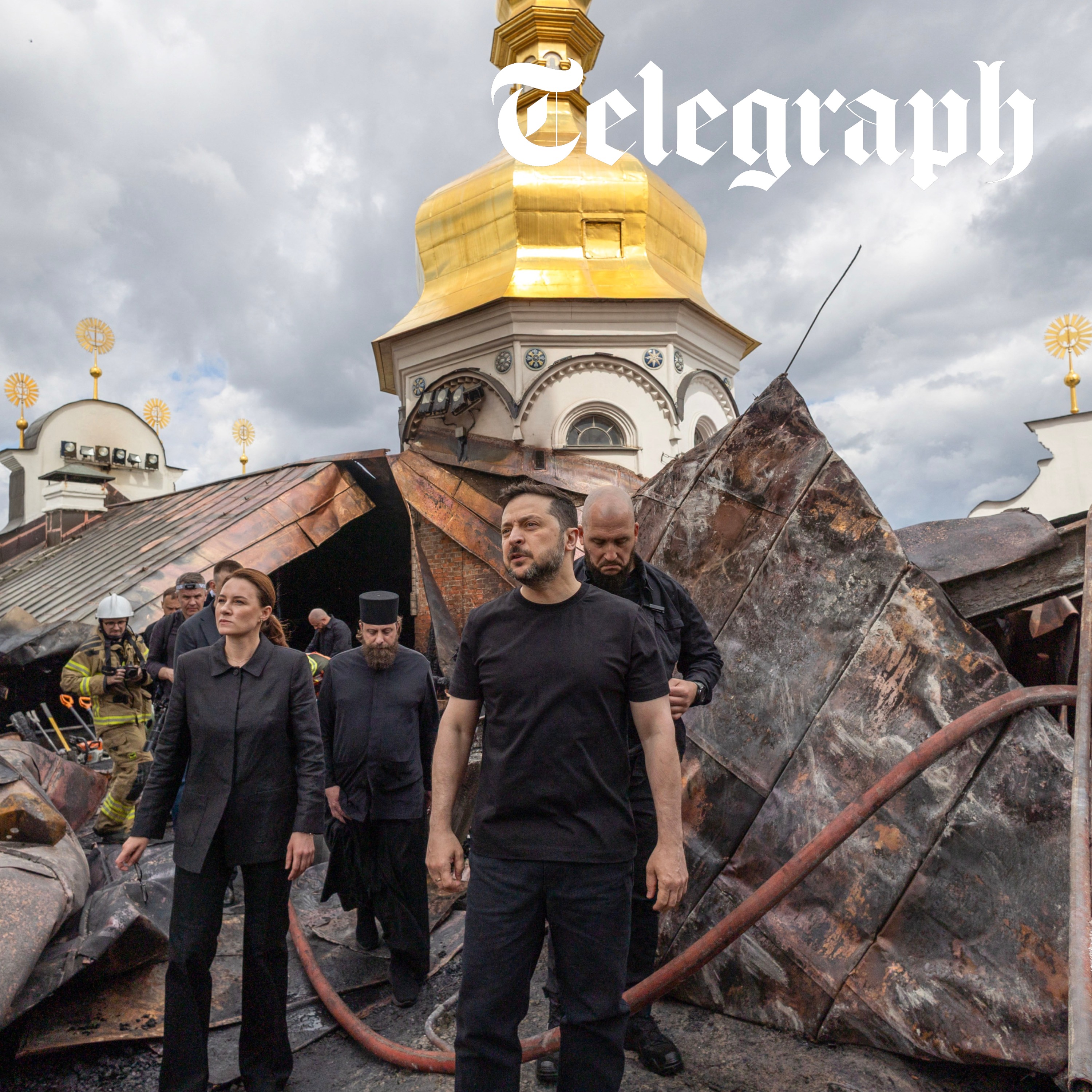 'Barbarism' as Moscow bombs historic Kyiv cathedral & British commandos seize Russian shadow fleet ship episode artwork