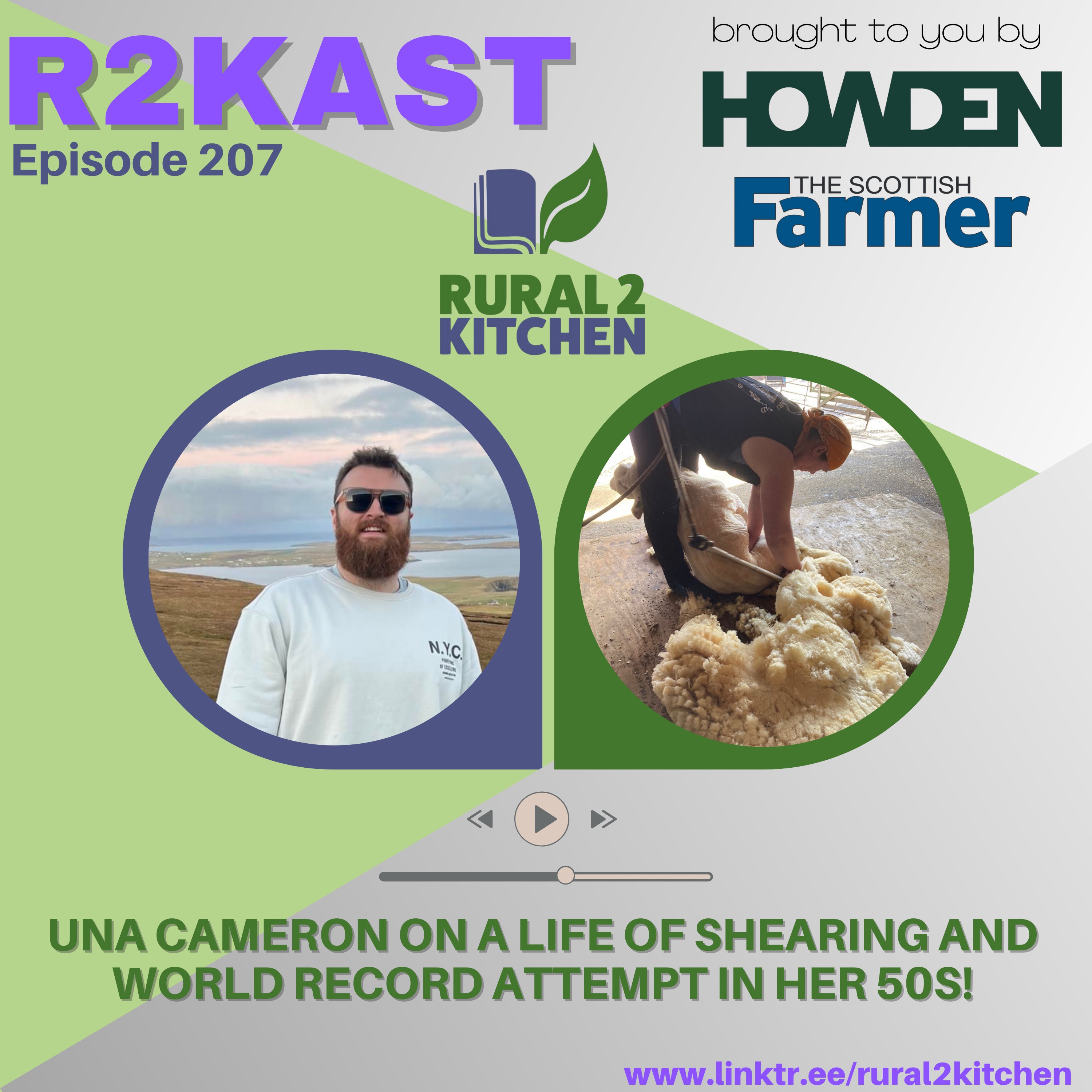 R2Kast 207 - Una Cameron on a life of shearing and world record attempt in her 50s!