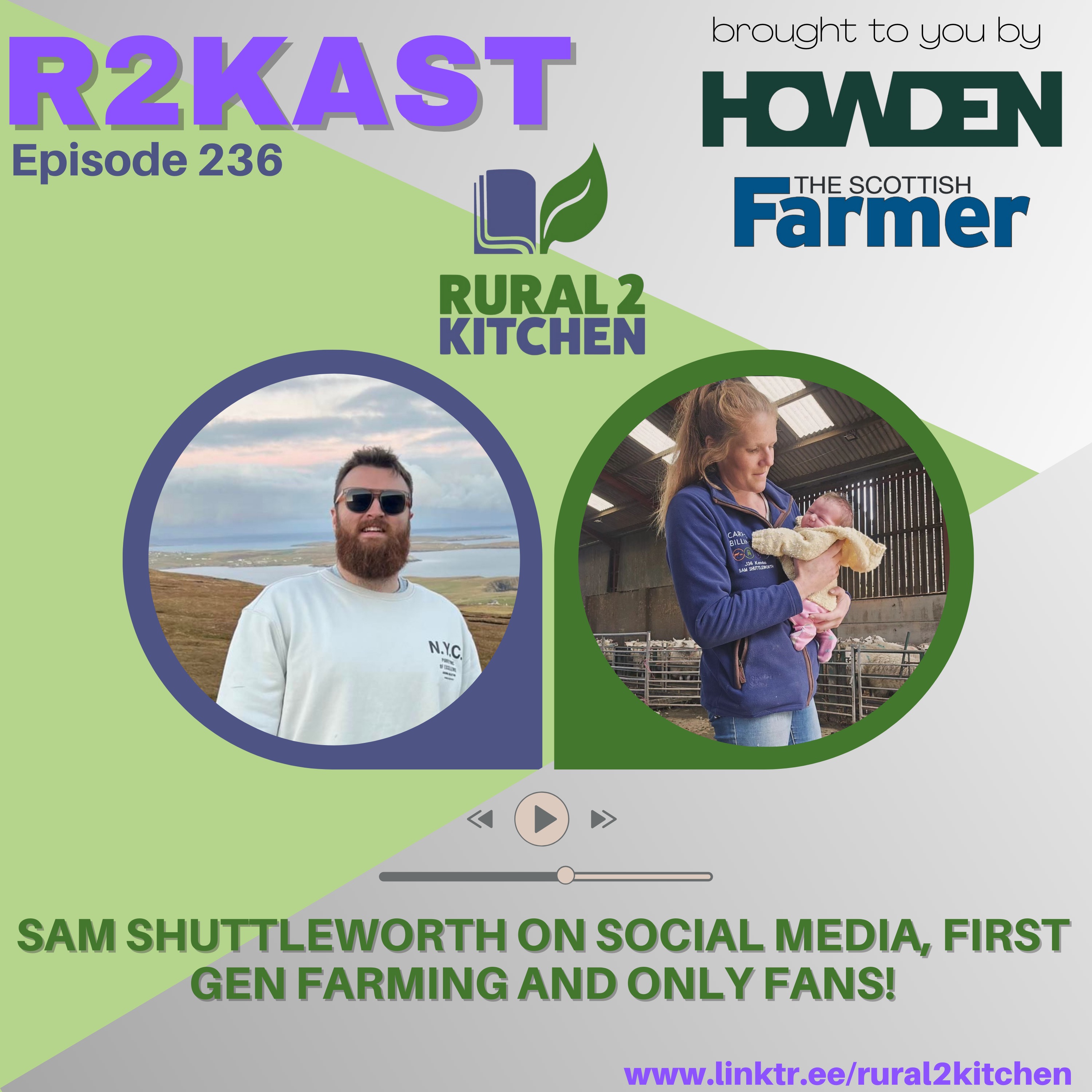 R2Kast 236 - Sam Shuttleworth on social media, first gen farming and only fans!