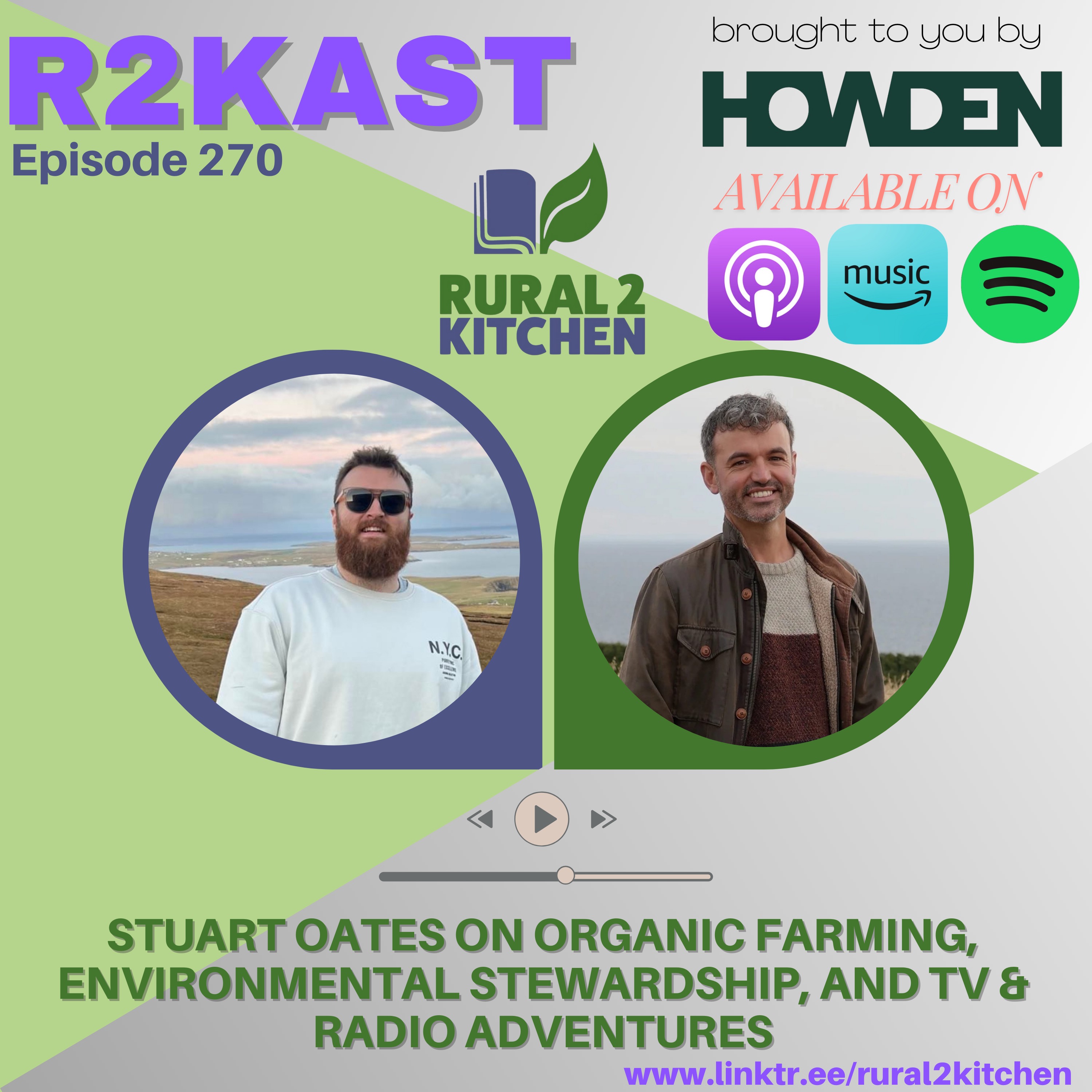 R2Kast 270 - Stuart Oates on Organic Farming, Environmental Stewardship, and TV & Radio Adventures