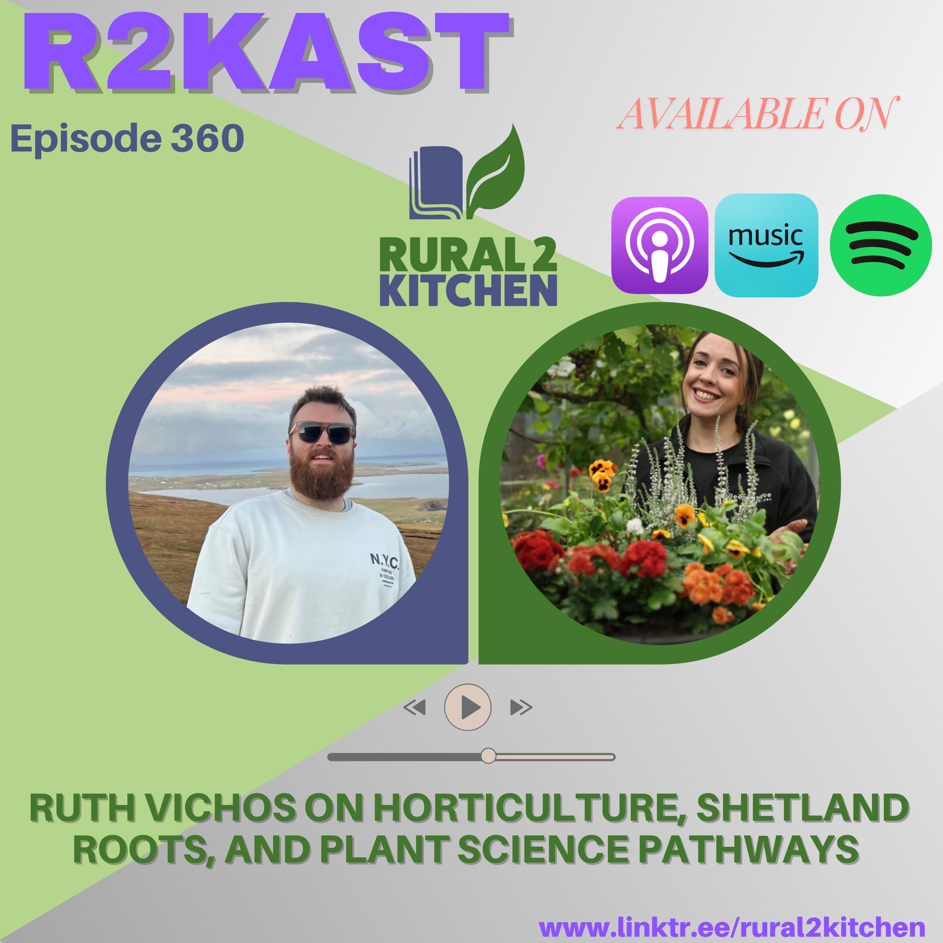 R2Kast 360 – Ruth Vichos on horticulture, Shetland roots, and plant science pathways