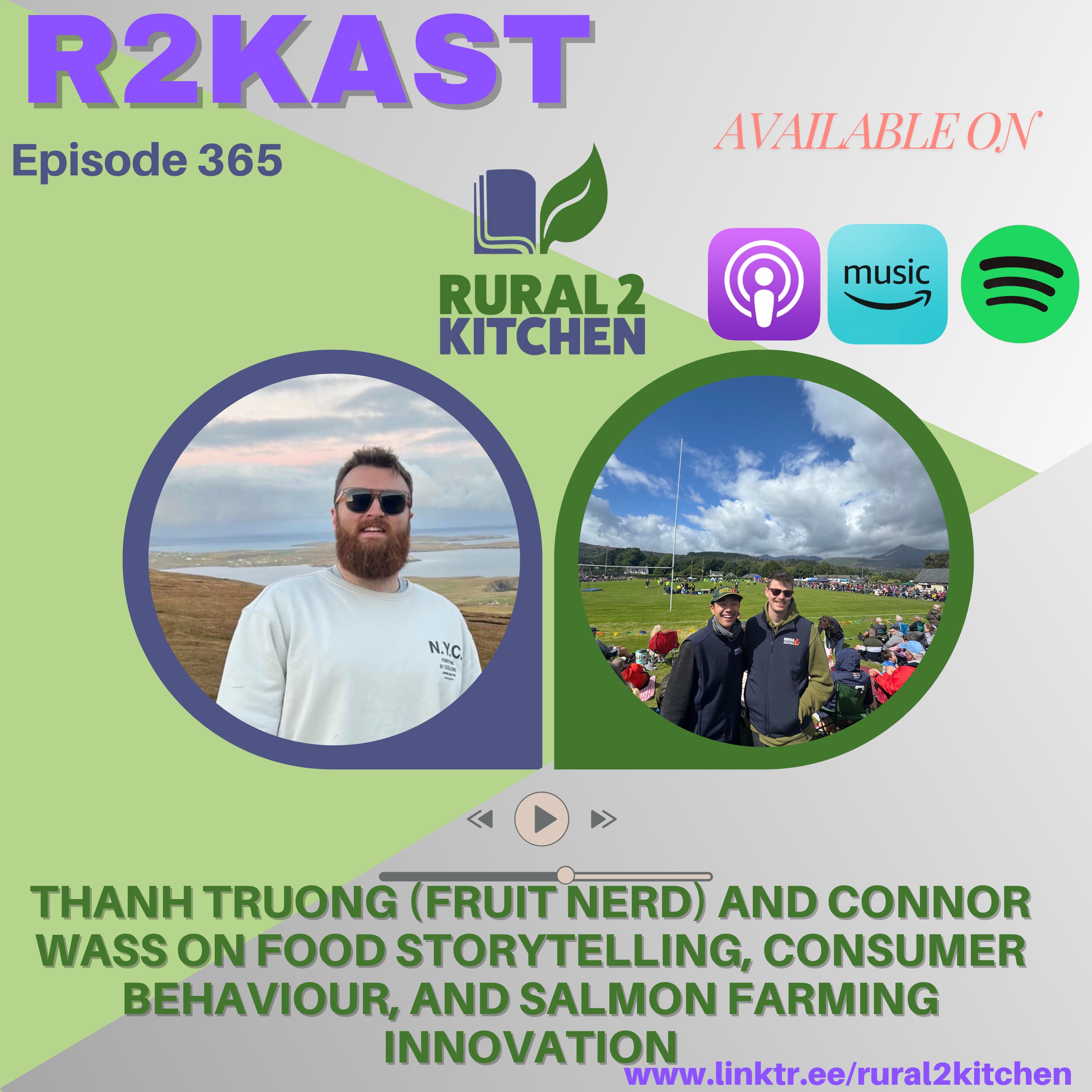 R2Kast 365 – Thanh Truong (Fruit Nerd) and Connor Wass on food storytelling, consumer behaviour, and salmon farming innovation