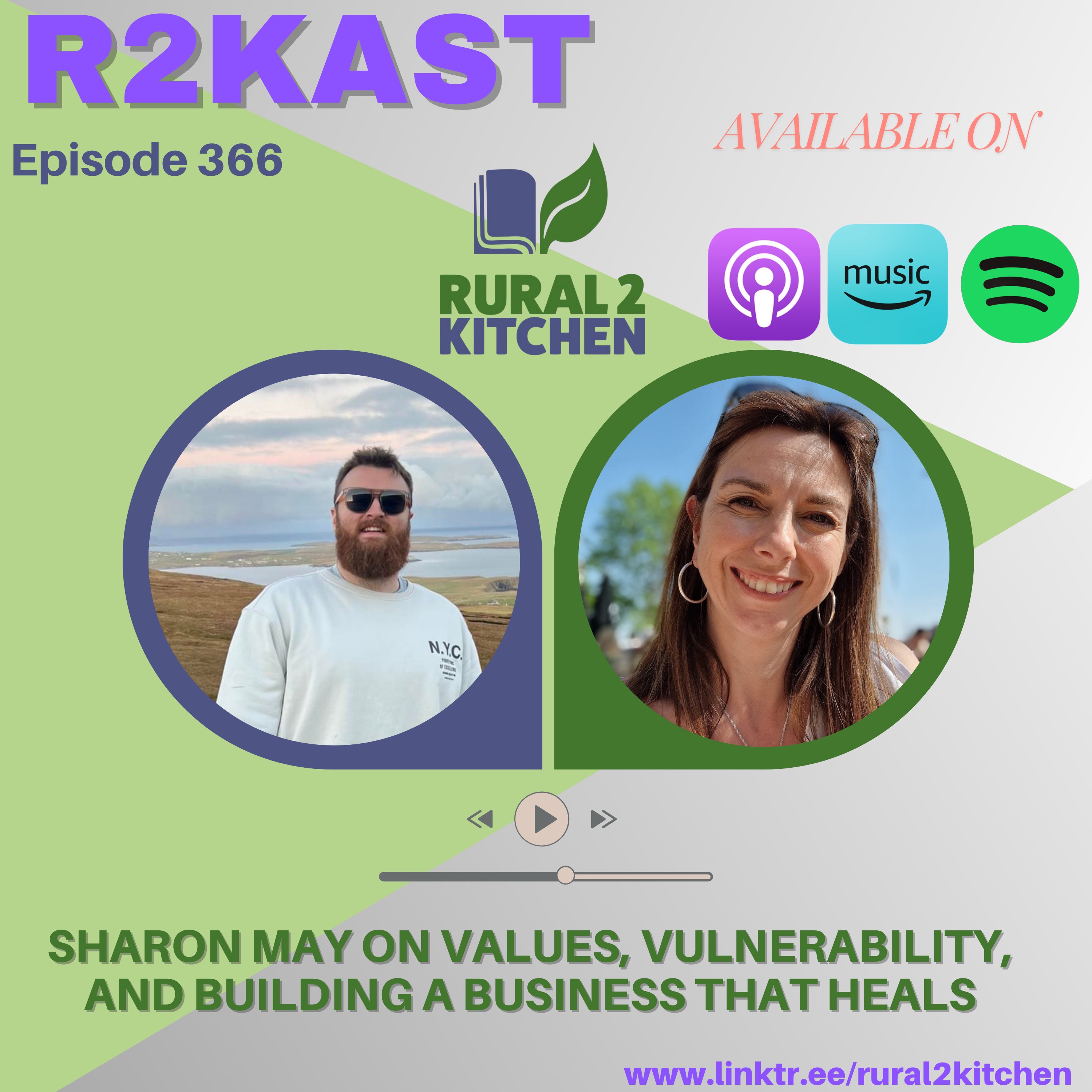 R2Kast 366 – Sharon May on values, vulnerability, and building a business that heals