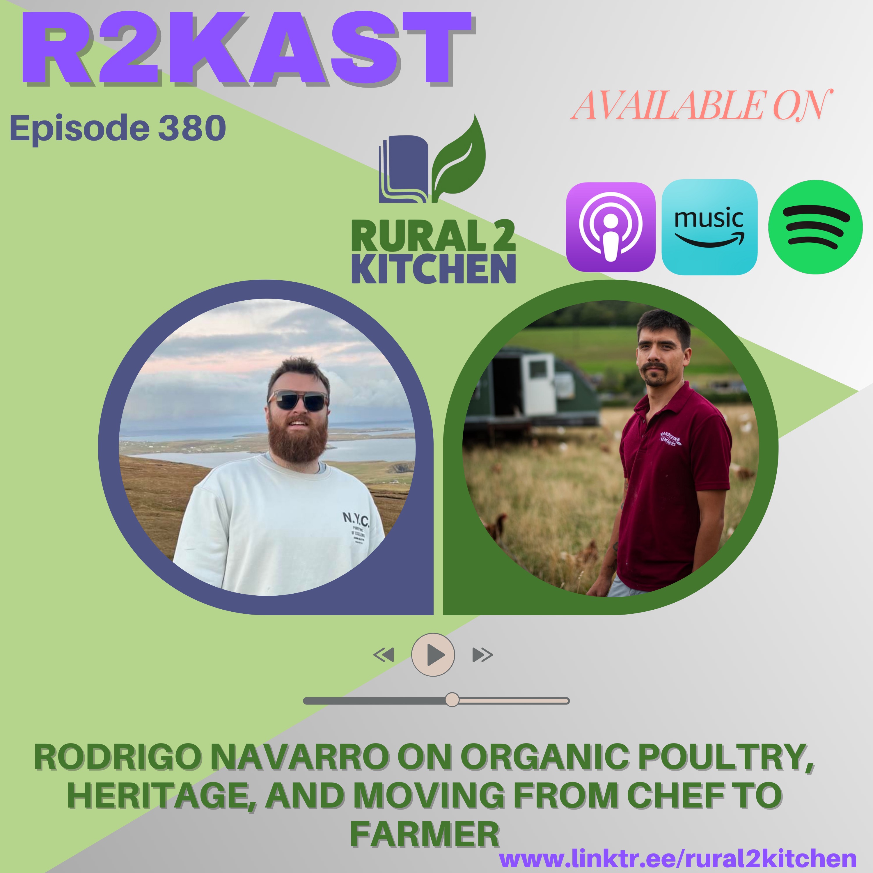 R2Kast 380 – Rodrigo Navarro on organic poultry, heritage, and moving from chef to farmer