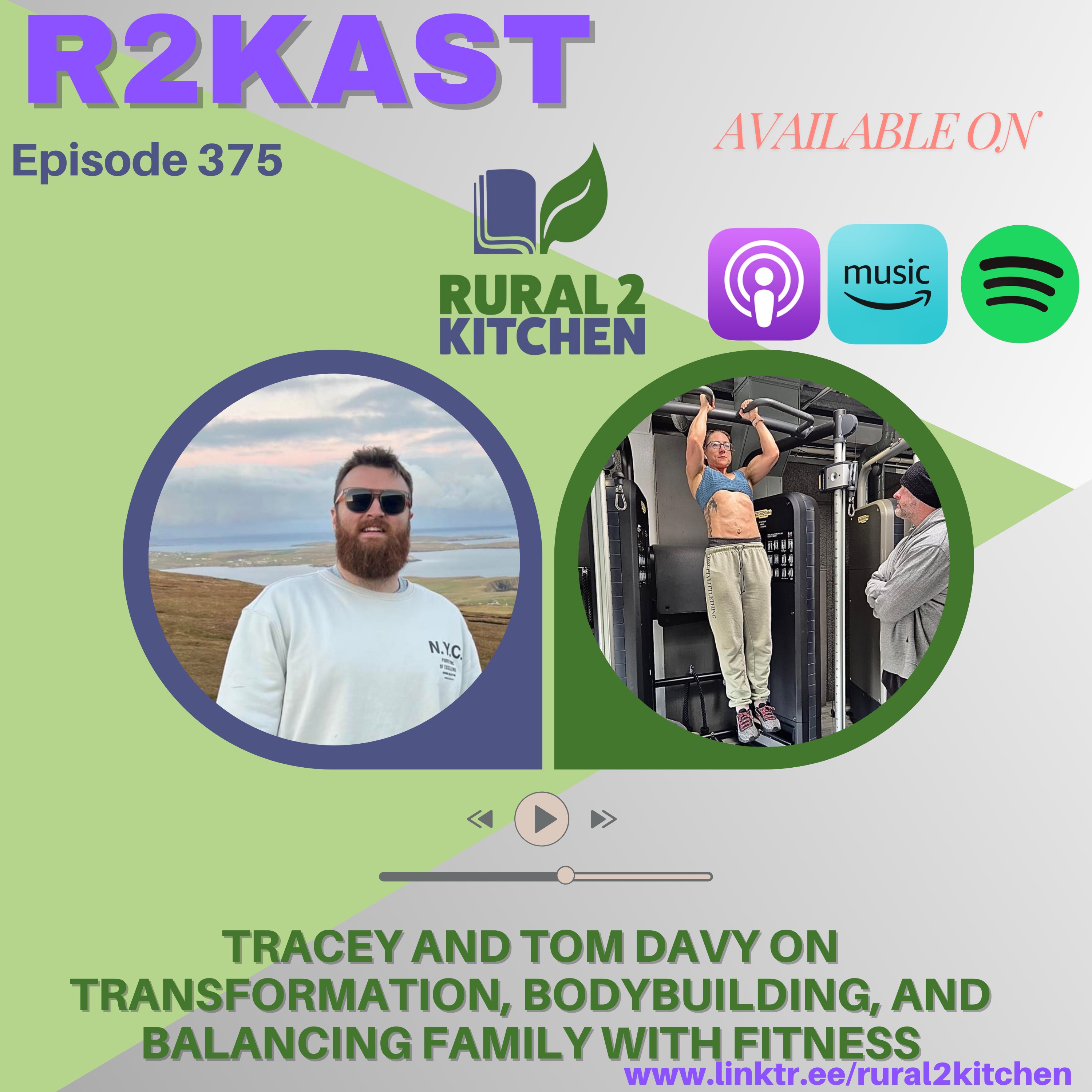R2Kast 374 – Tracey and Tom Davy on transformation, bodybuilding, and balancing family with fitness