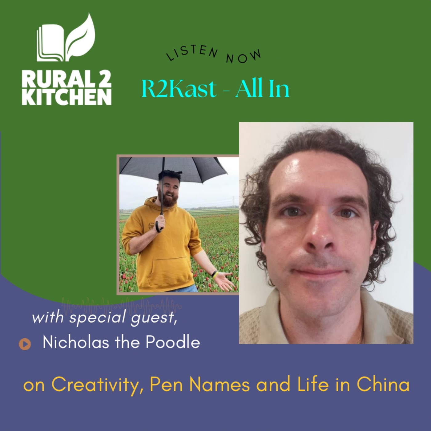 R2Kast 392 – All In with Nicholas the Poodle on Creativity, Pen Names and Life in China