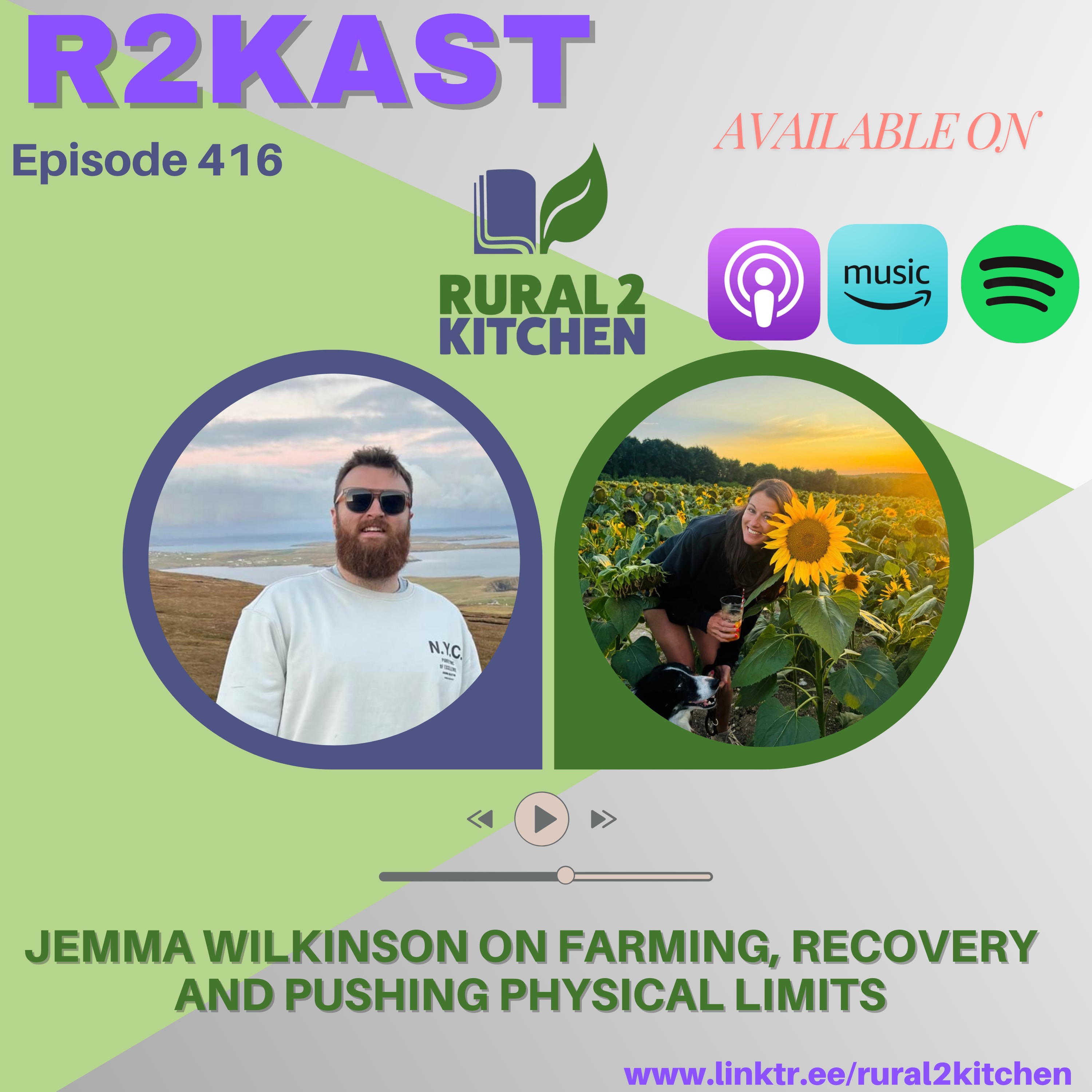 R2Kast 416 – Jemma Wilkinson on farming, recovery and pushing physical limits episode artwork