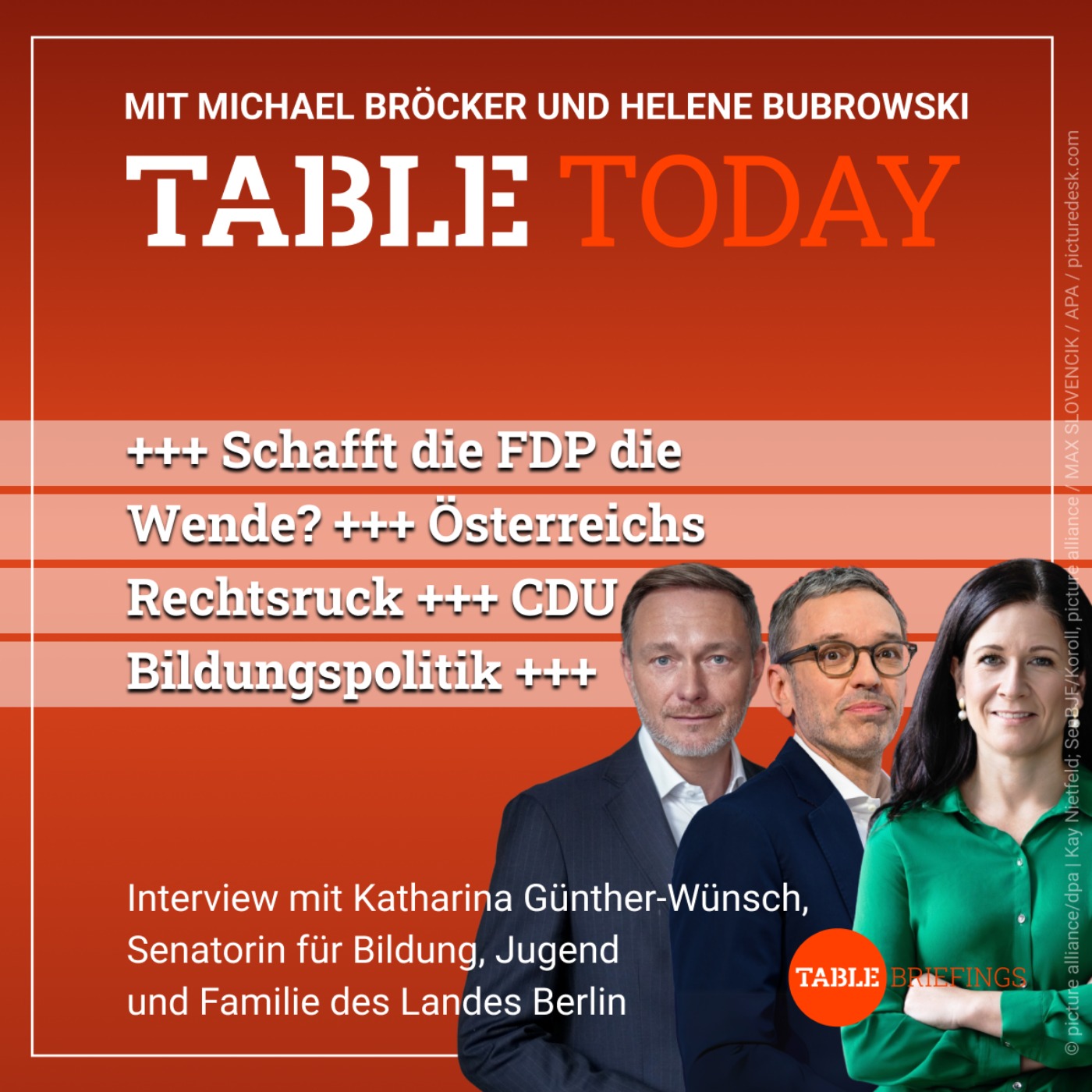 Table Today - mit Michael Bröcker und Helene Bubrowski
