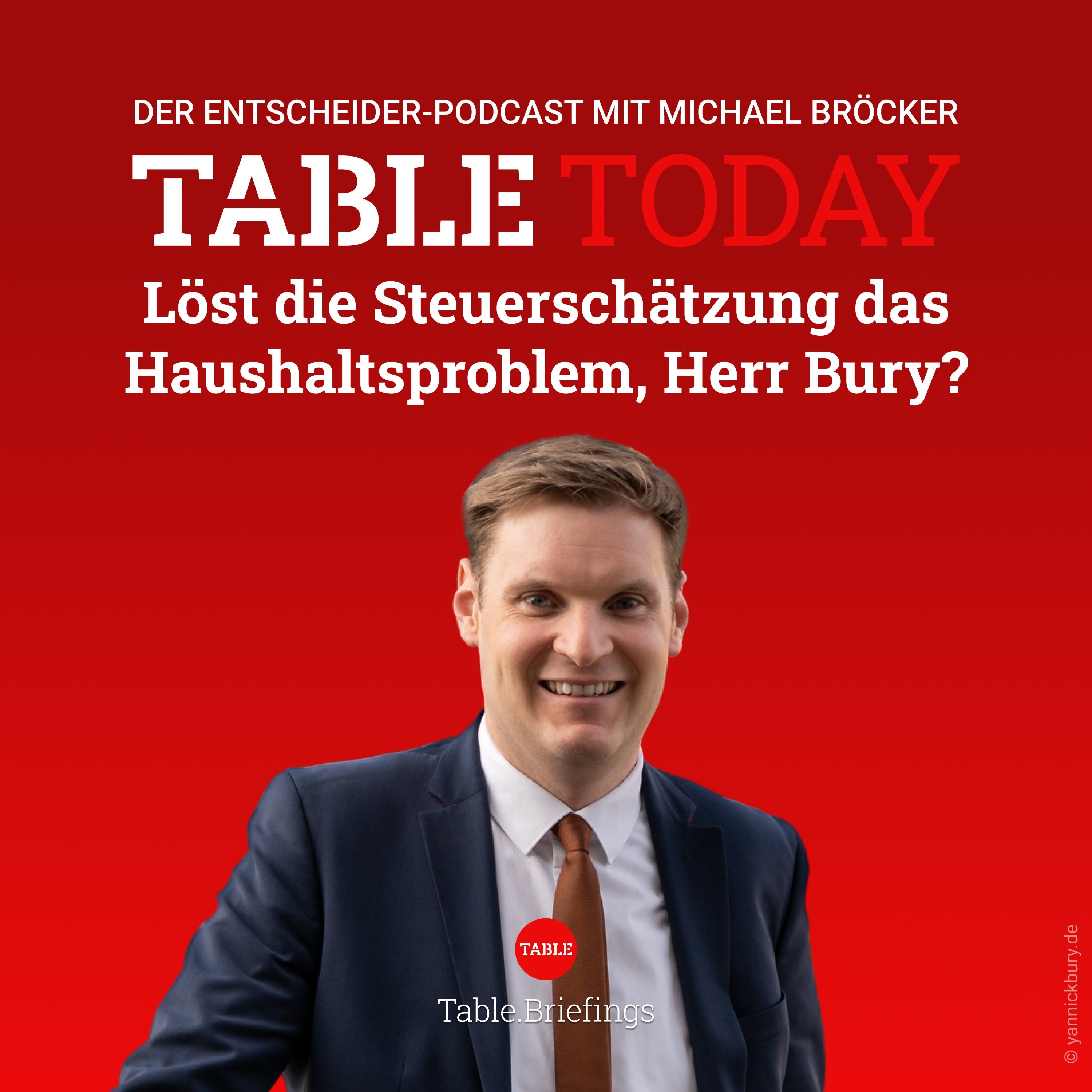 Löst die Steuerschätzung das Haushaltsproblem, Herr Bury?