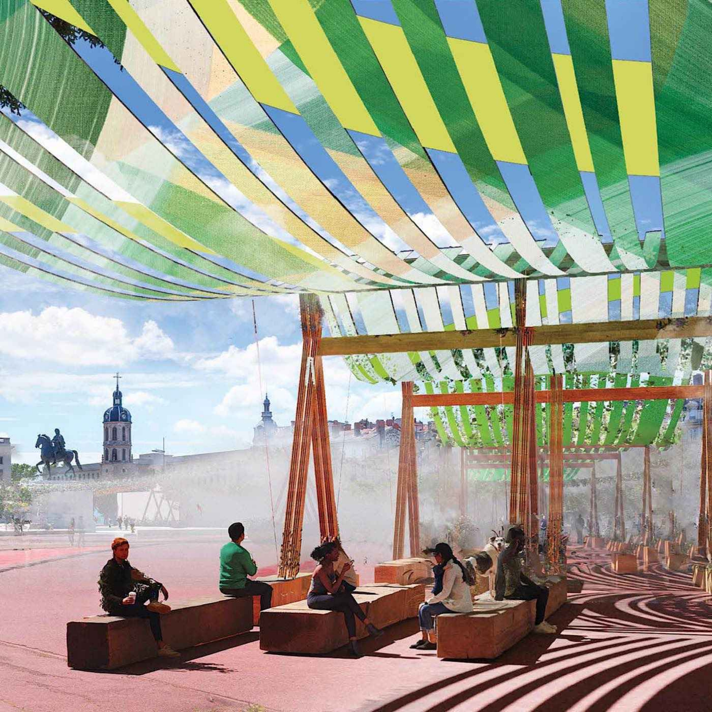 Tissage Urbain : Bellecour va rendre hommage aux canuts