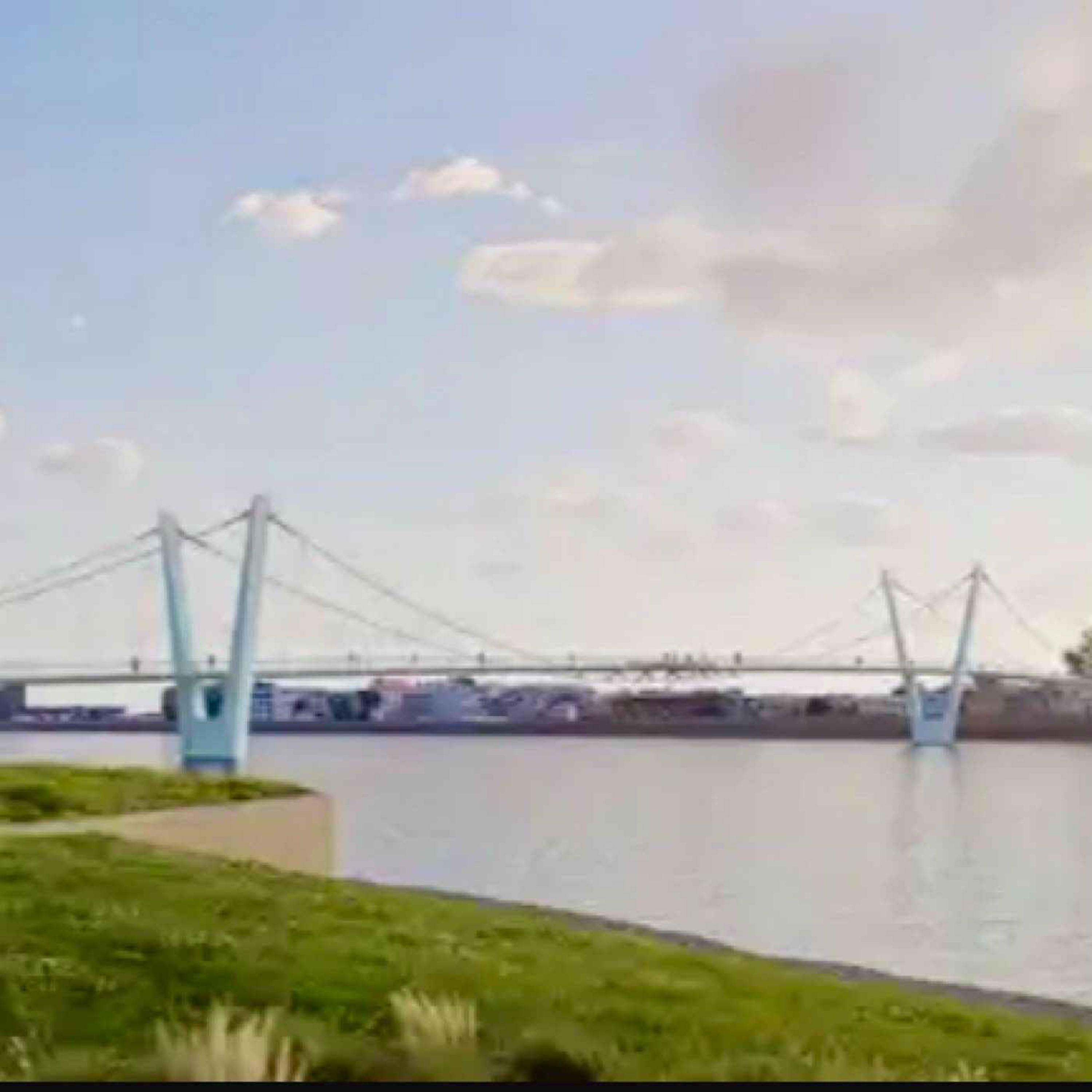 Gerland - La Saulaie : le premier pont suspendu du 21ème siècle