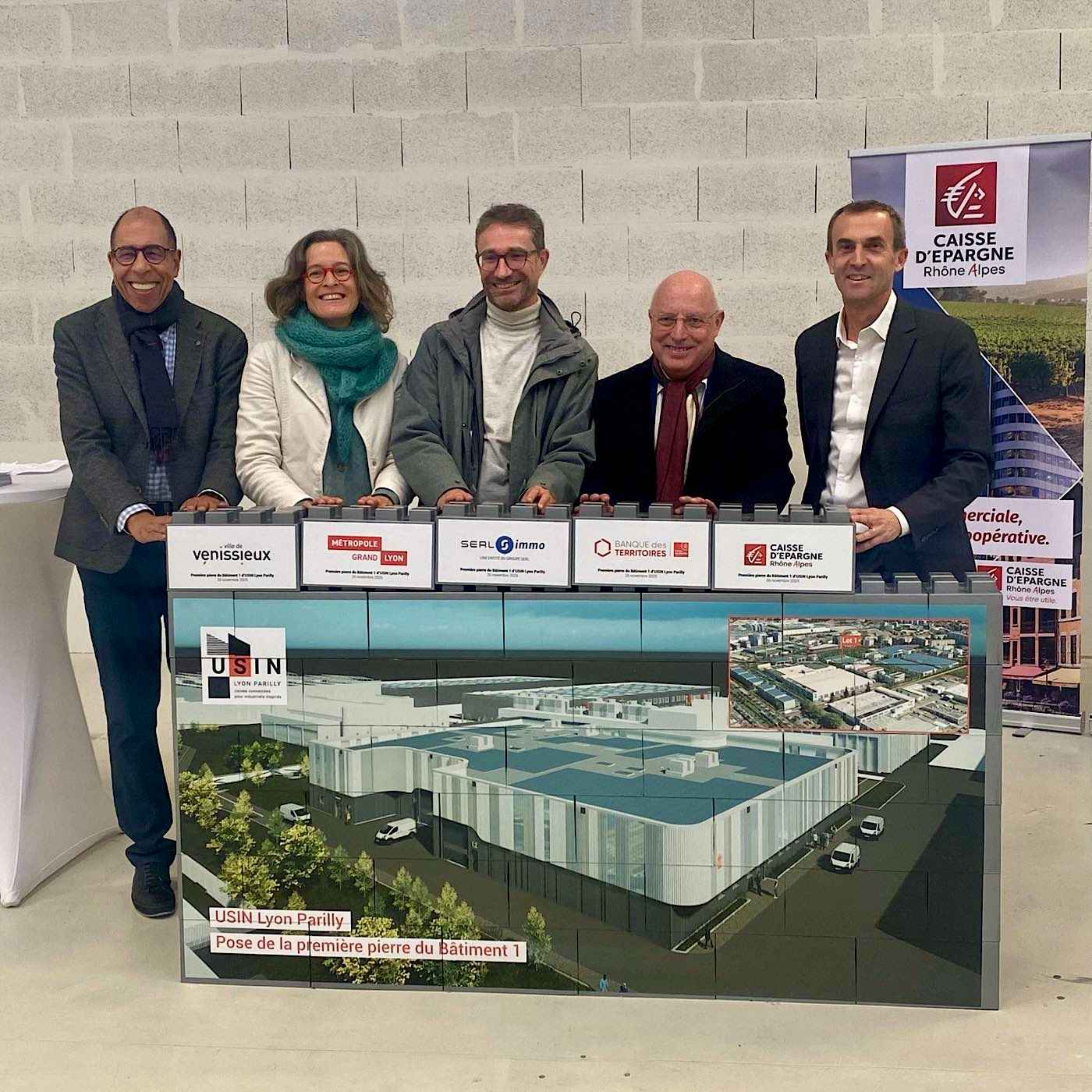 Usin Lyon Parilly : un nouveau batiment industriel sort de terre
