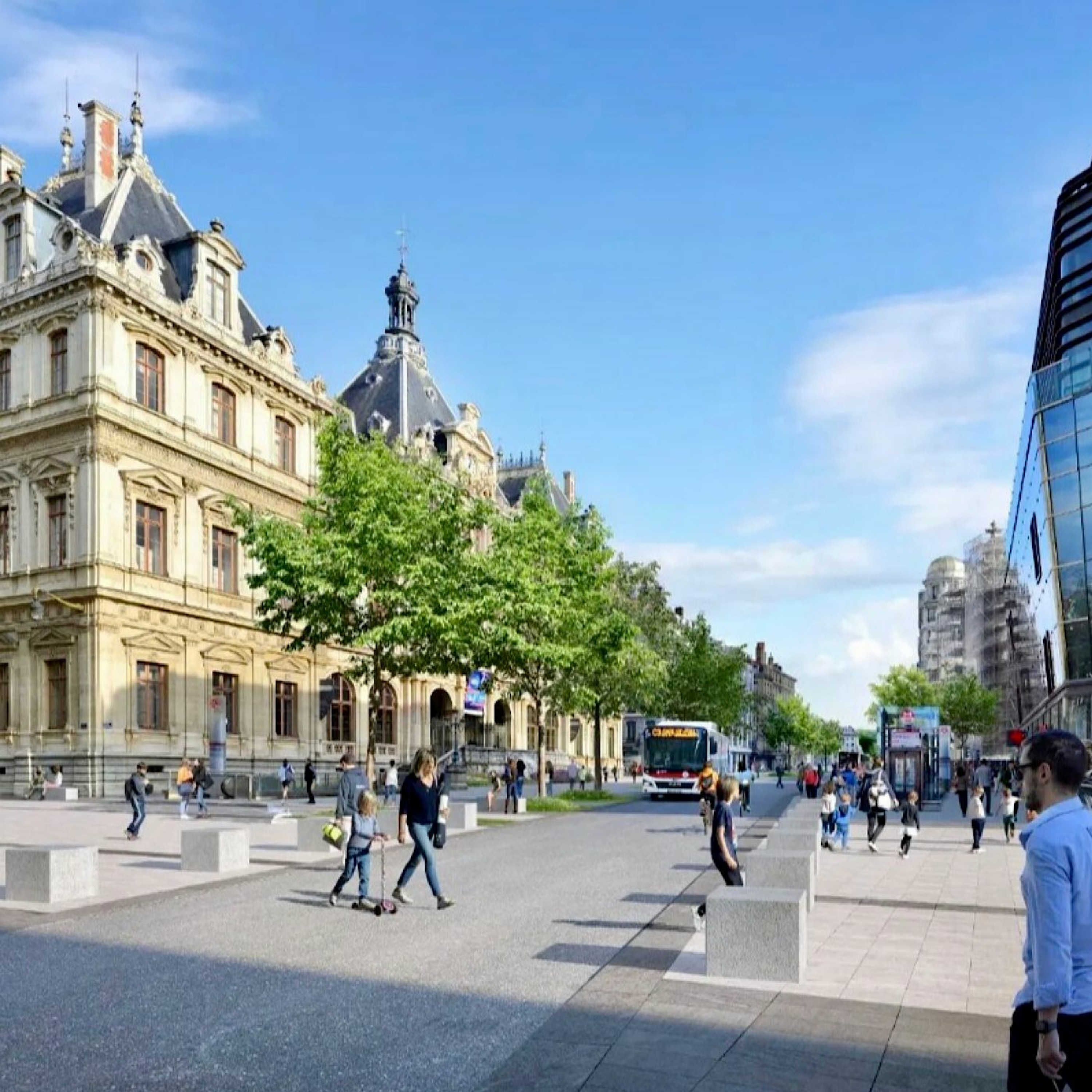 Presqu'île de Lyon : interdite au transit en 2025