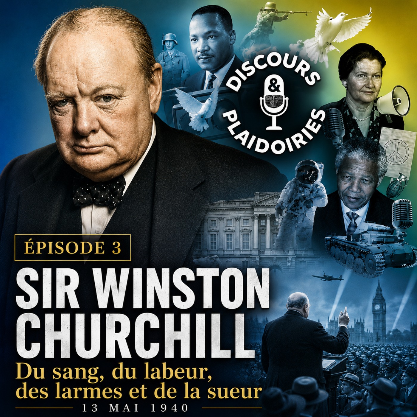 Sir Winston Churchill - Du sang, du labeur, des larmes et de la sueur (13 mai 1940)