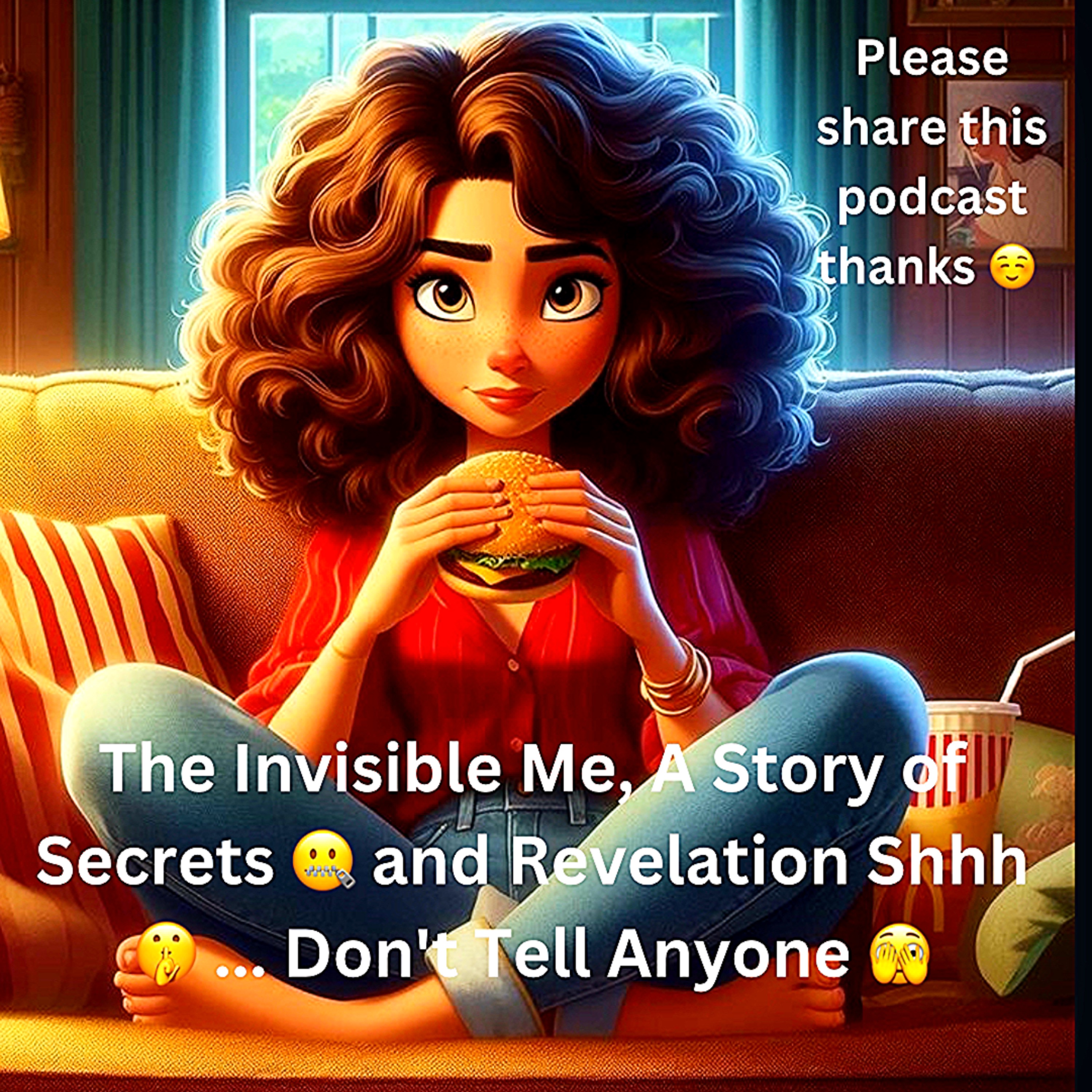 cover art for The Invisible Me, A Story of Secrets 🤐 and Revelation Shhh 🤫 ... Don't Tell Anyone 🫣