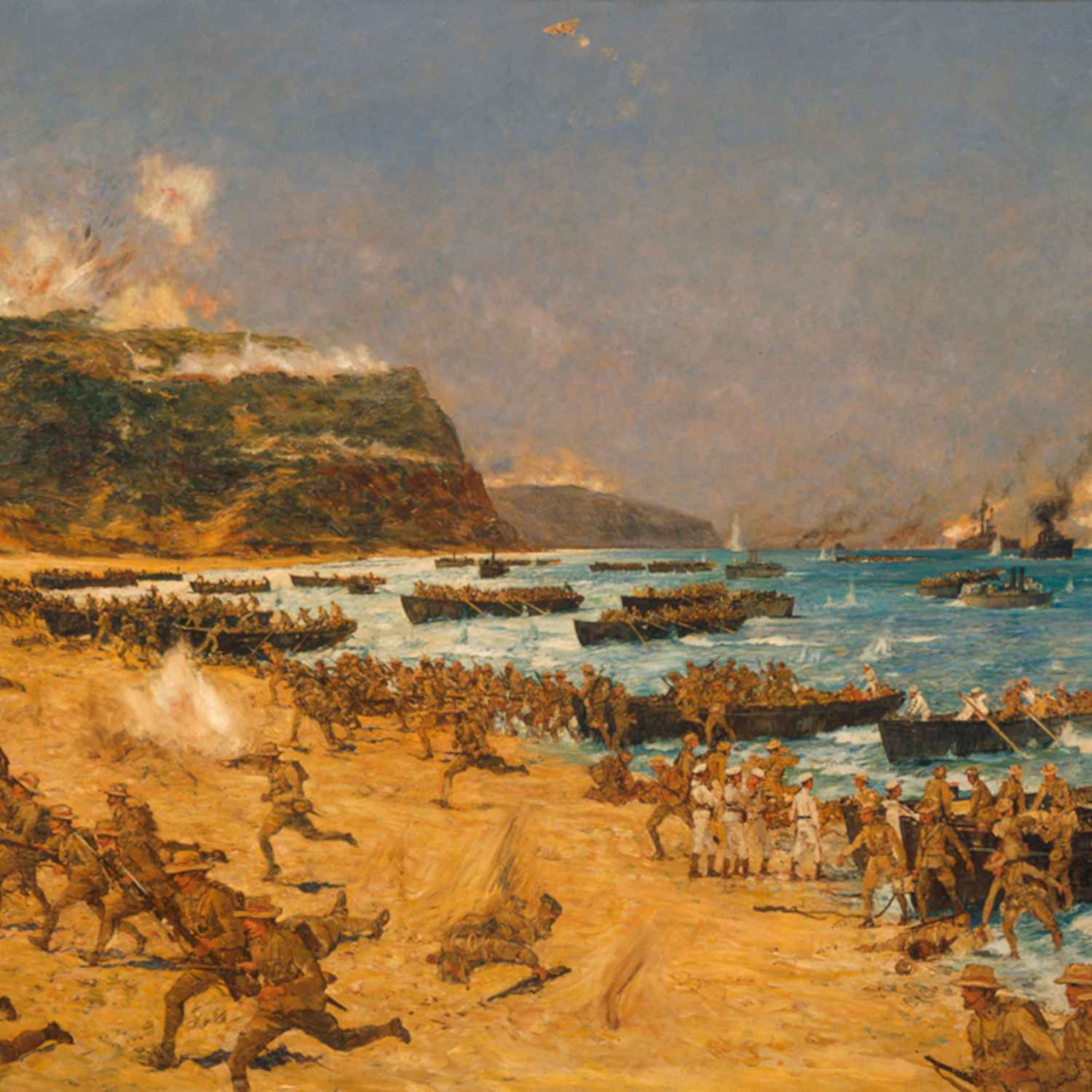 cover art for Episode 304: The ANZAC Campaign in Gallipoli