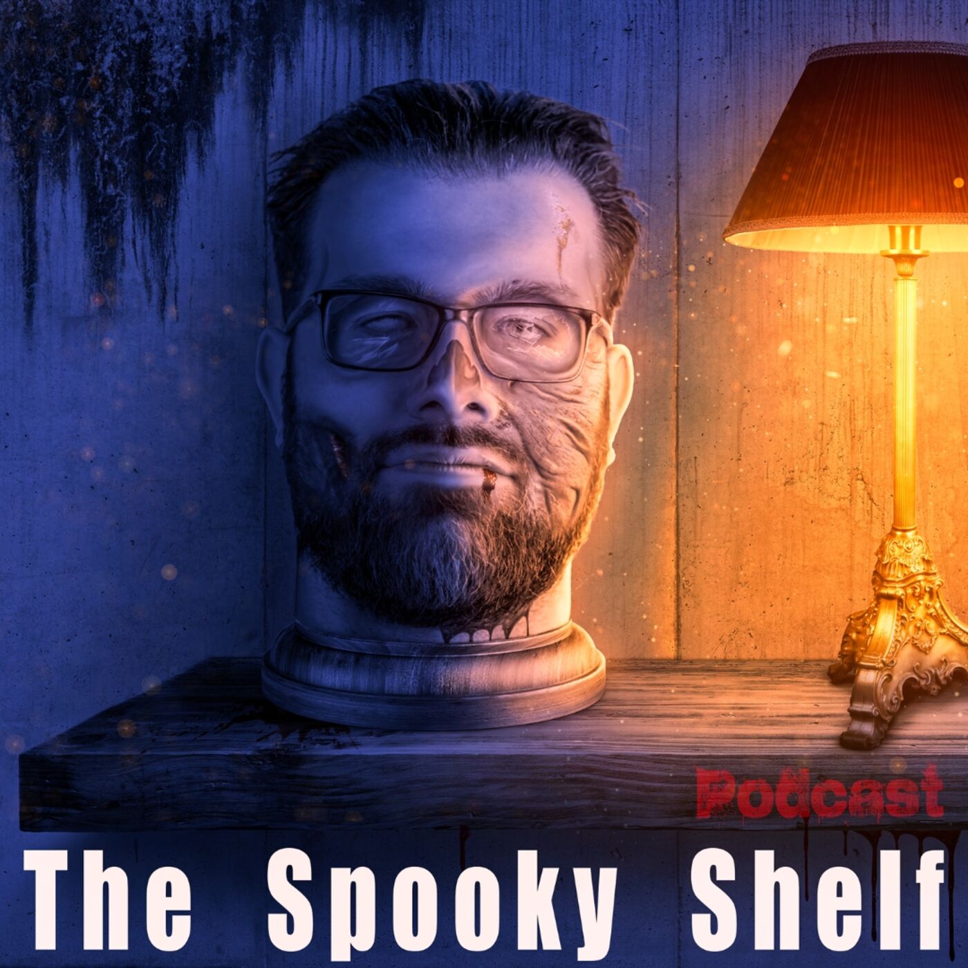 cover art for Drunken Horror x Spooky Shelf Podcast Part 1