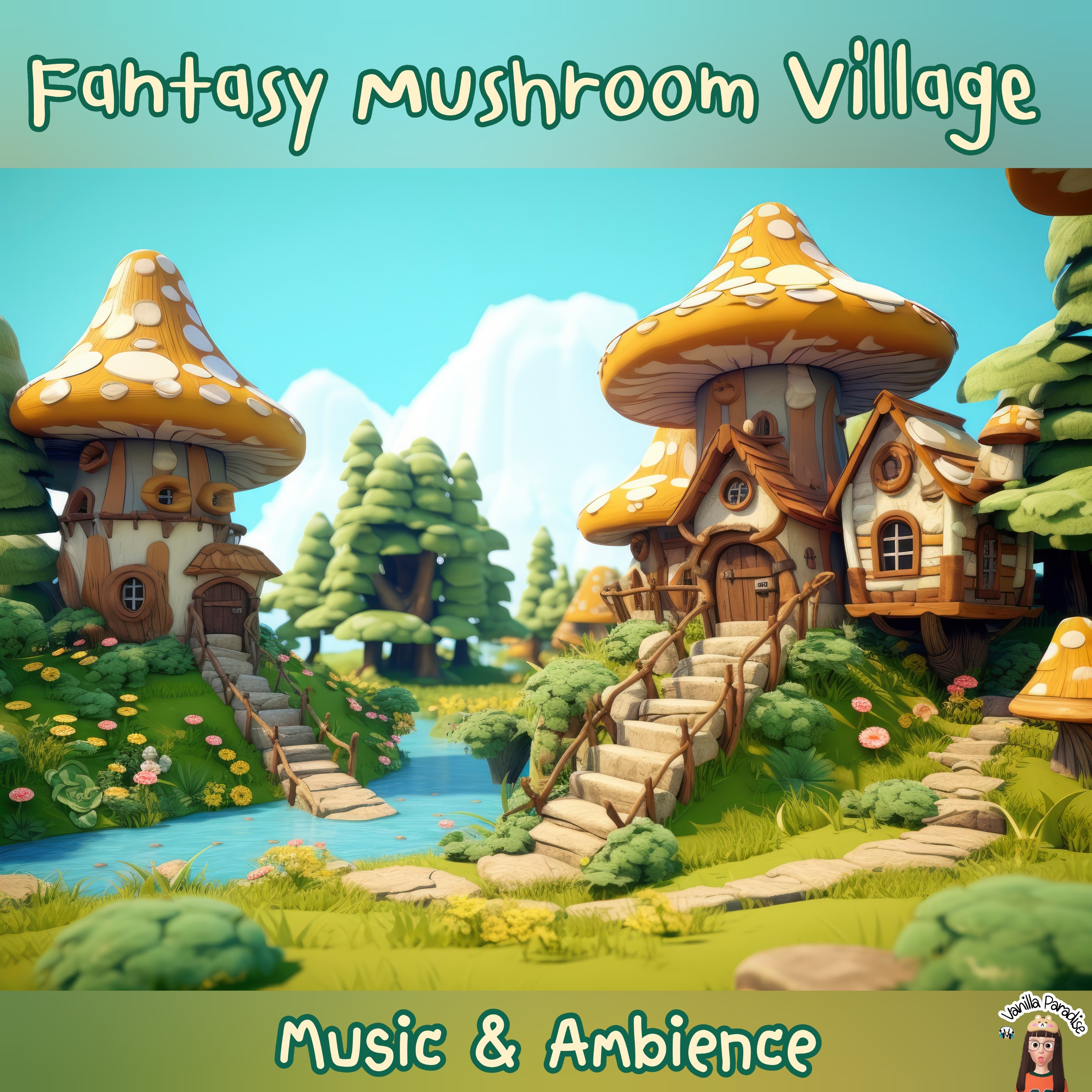 🎧​Fantasy Mushroom Village Music & Ambience