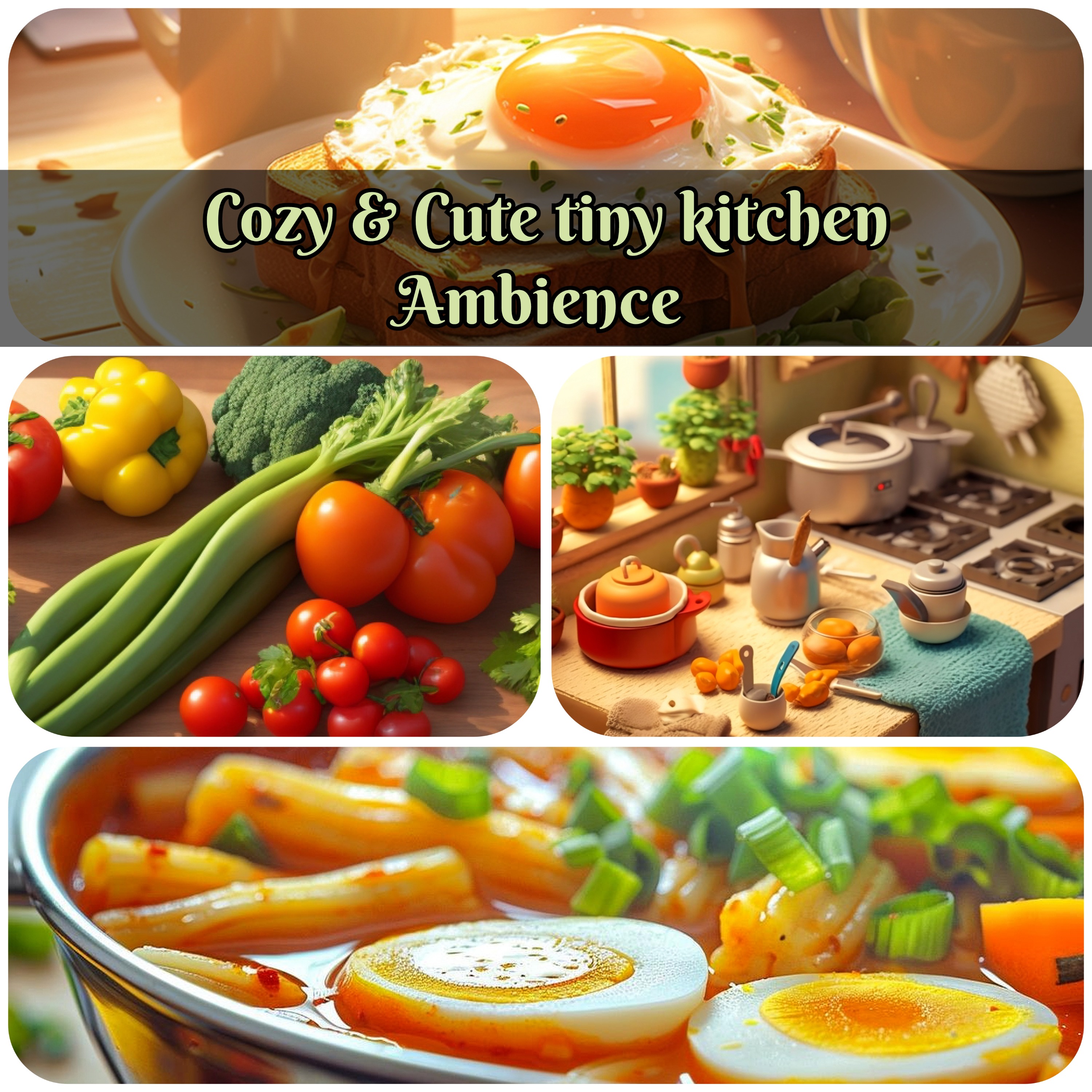 🎧Cozy & Cute tiny kitchen