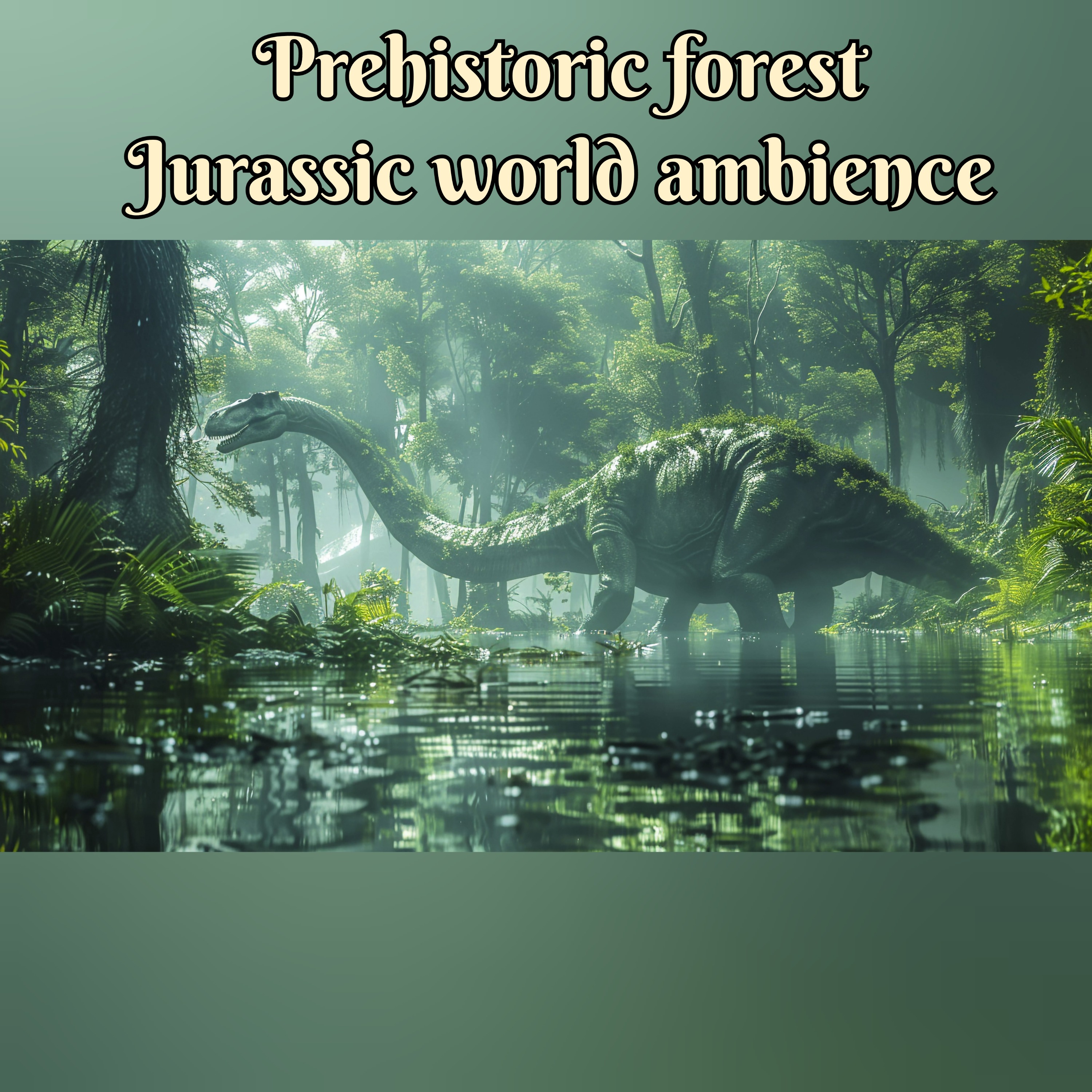 🎧Jurassic world ambience |prehistoric forest | dinosaur sounds | เสียงบรรยากาศโลกยุคไดโนเสาร์